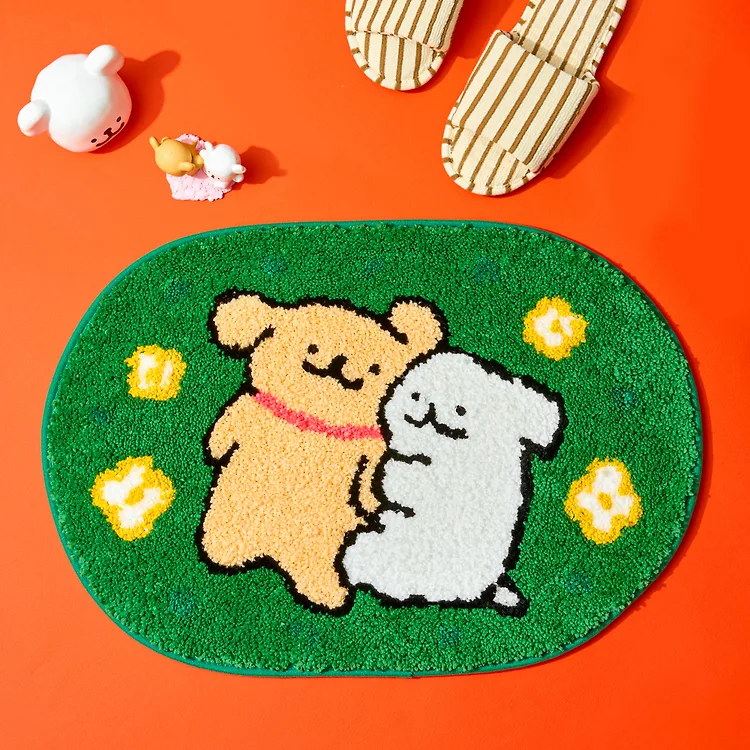 [Maltese & Retriever] Drowsy Afternoon Mini Rug