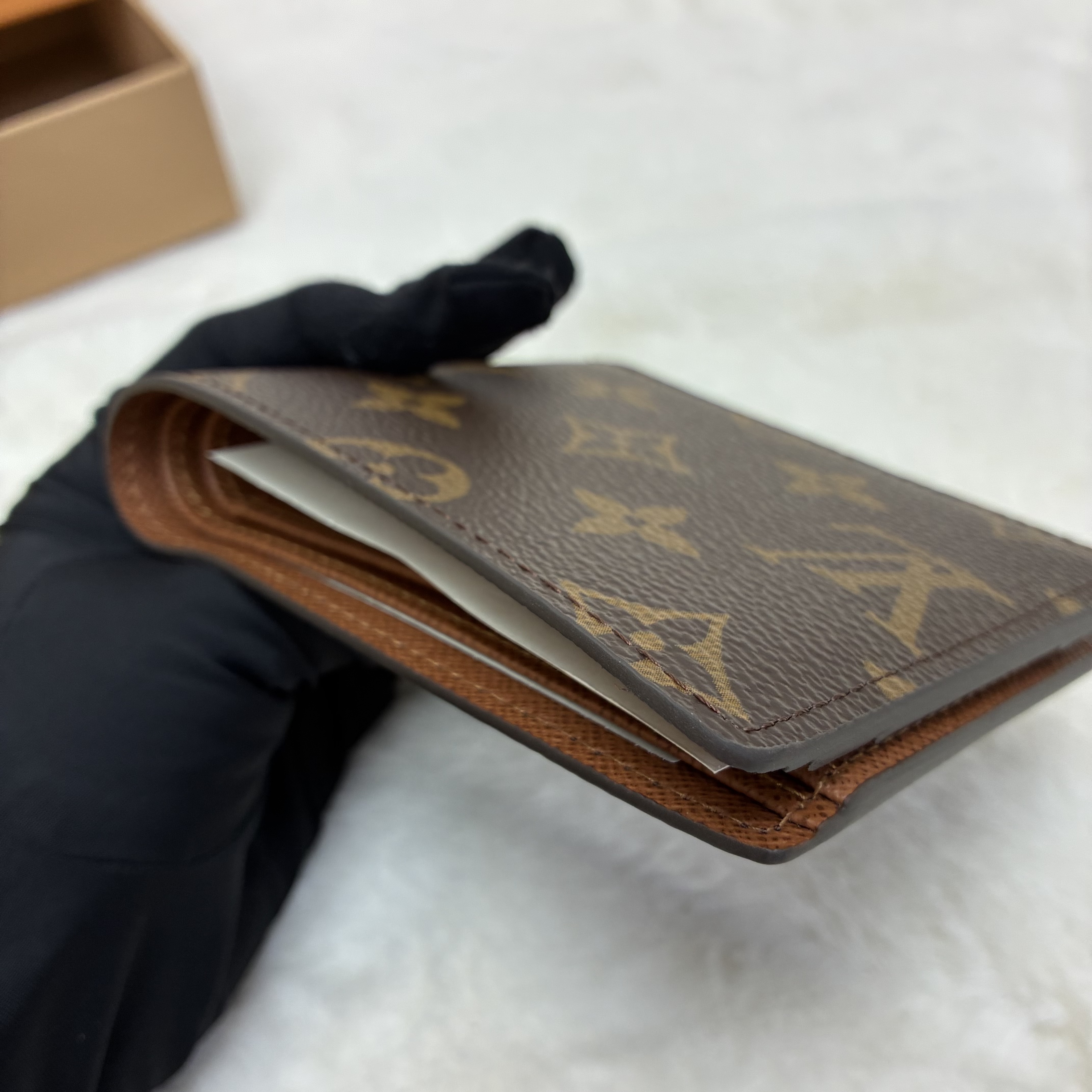 LOUIS VUITTON Multiple 經典印花Logo Monogram 帆布 「合獎勵自己禮物」 LV 短銀包