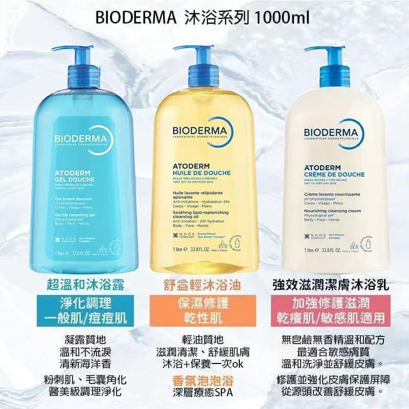 法國🇫🇷Bioderma沐浴系列(1000ml)