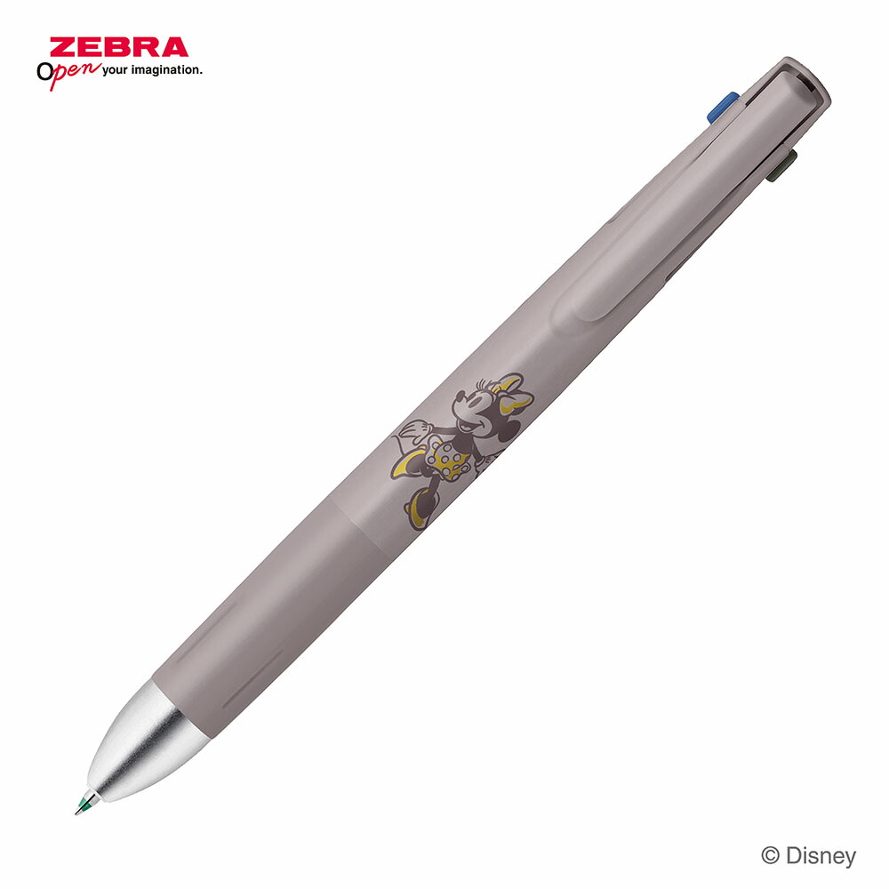 現貨｜Disney Minnie Mouse 米妮 日本製 Zebra bLen 4+S 低震 多功能 5用筆 (4色原子筆 + 鉛芯筆) B4SAS88-DS2-CE