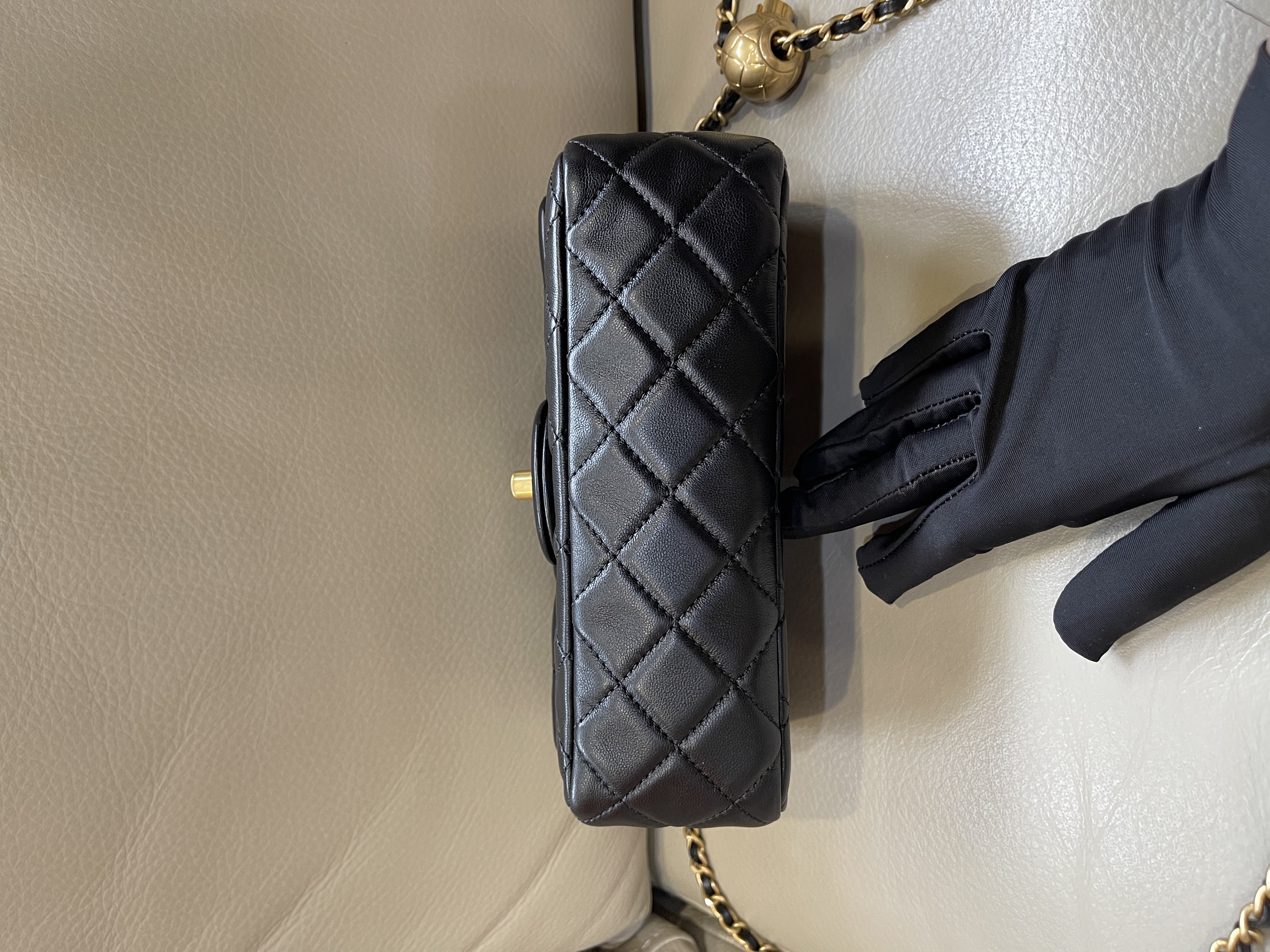 Pre-owned Chanel CF with gold ball