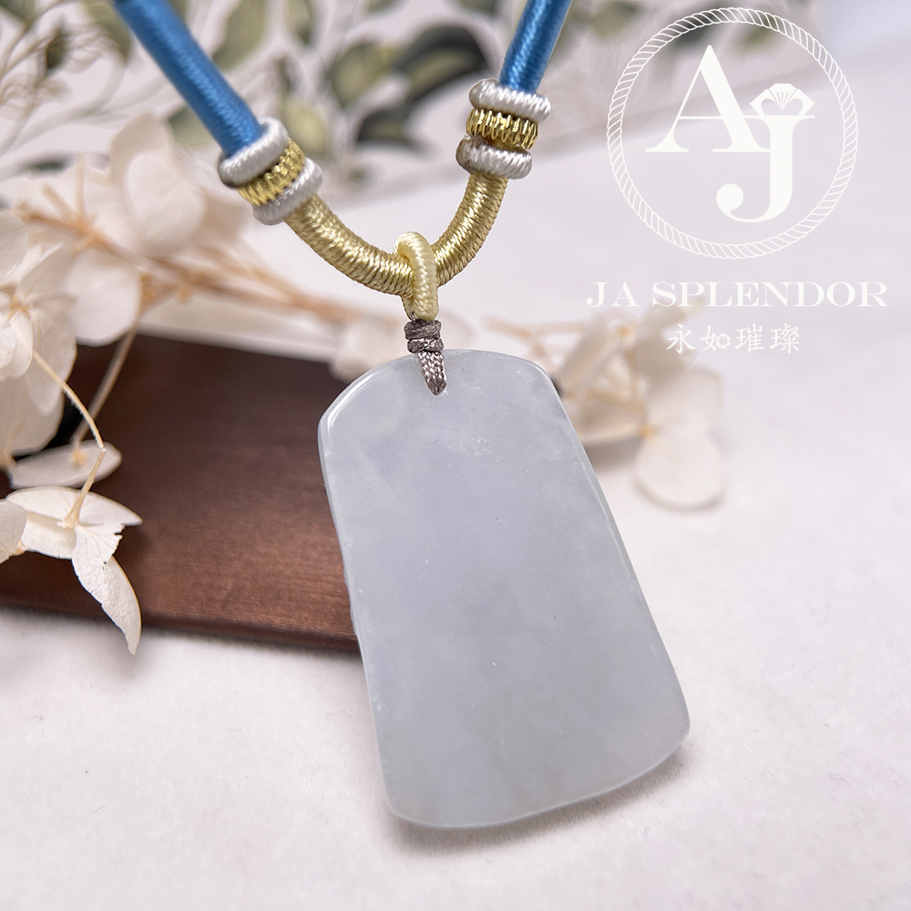 JN-916 天然翡翠A玉 老料膠潤旺丁旺財山水牌吊墜