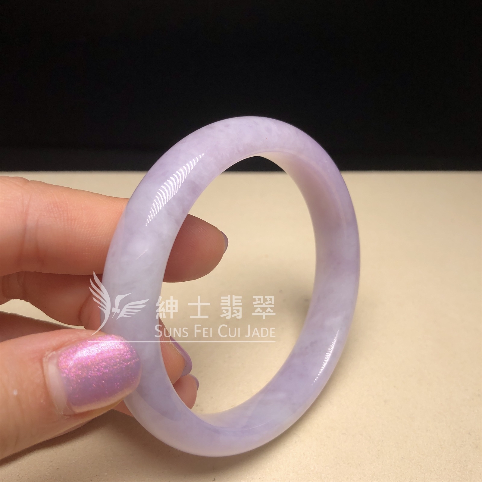 木那紫翡翠福鐲59mm  YM00238
