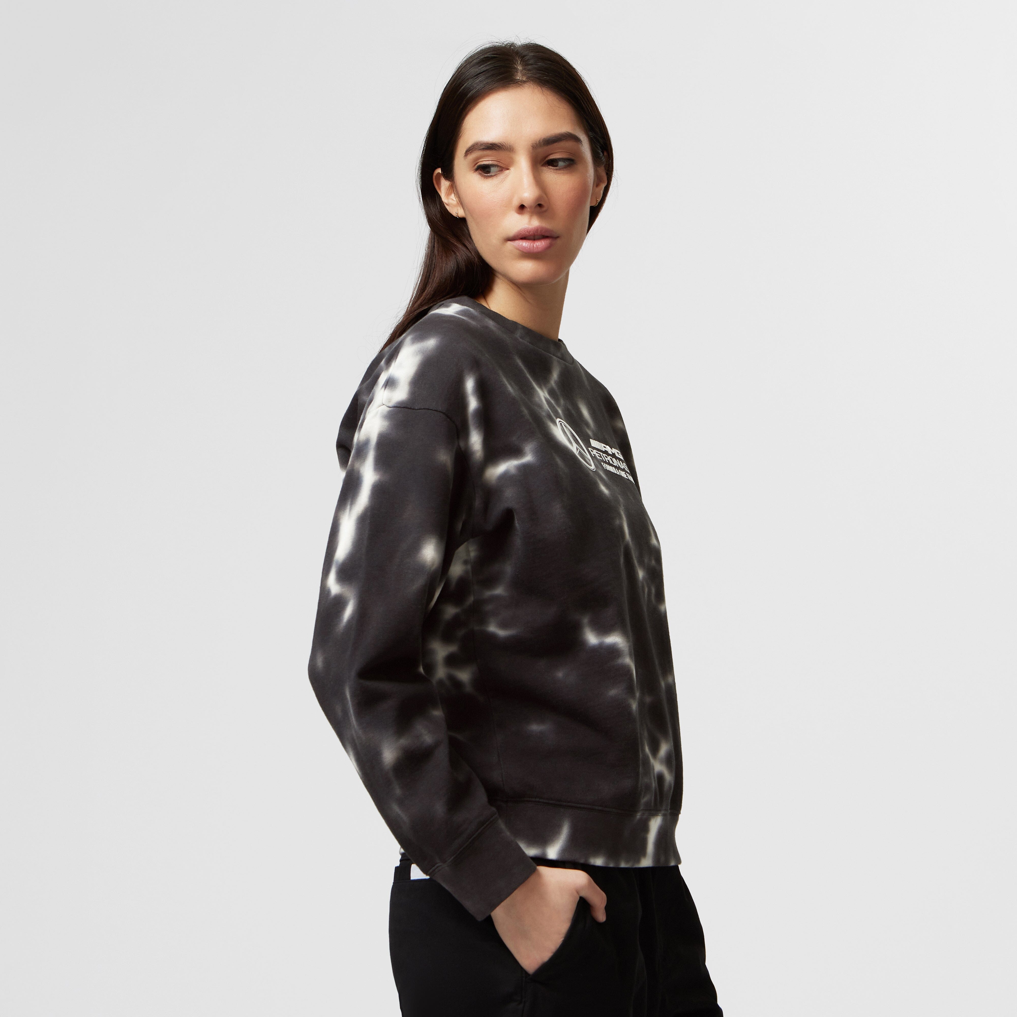 F1 Mercedes Benz 平治車隊 Women's Tie-Dye 圓領衛衣
