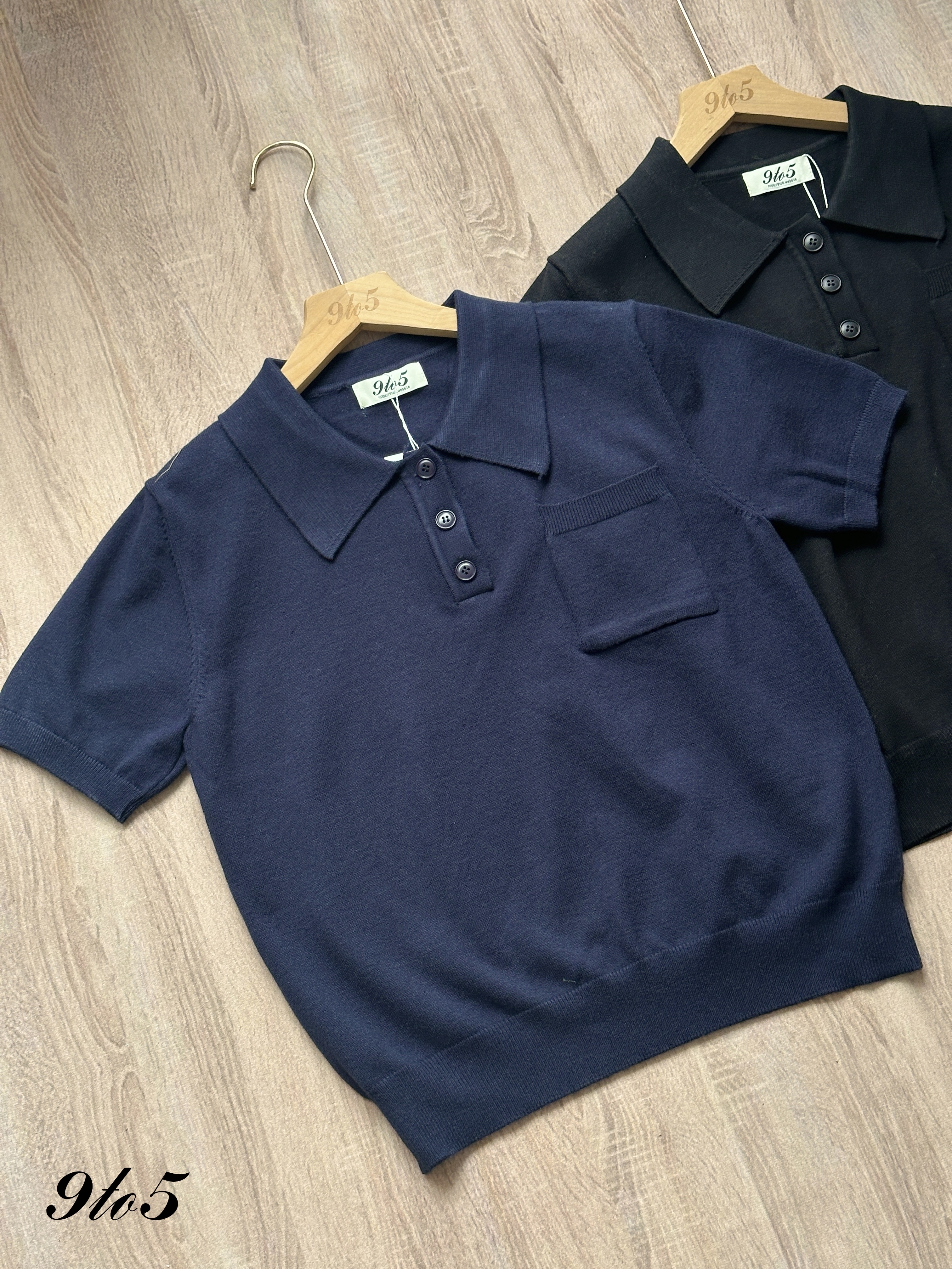 T4332 Knit Polo Tee - 4 Colors 