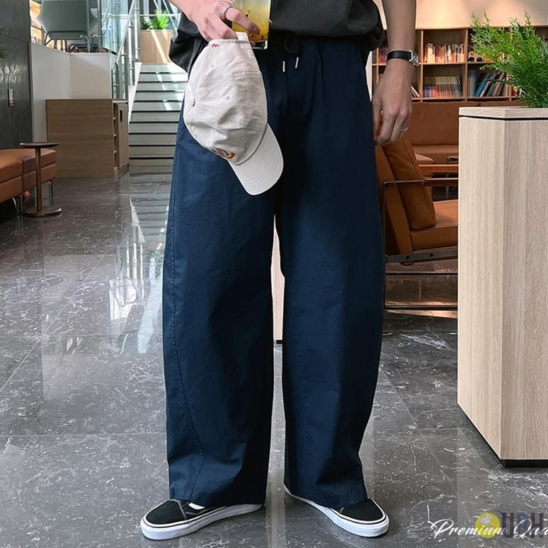 【100%保證韓國直送】Curved Pattern 立體弧形剪裁斜紋純棉橡筋腰氣球褲 👖 [4 color] RG115869