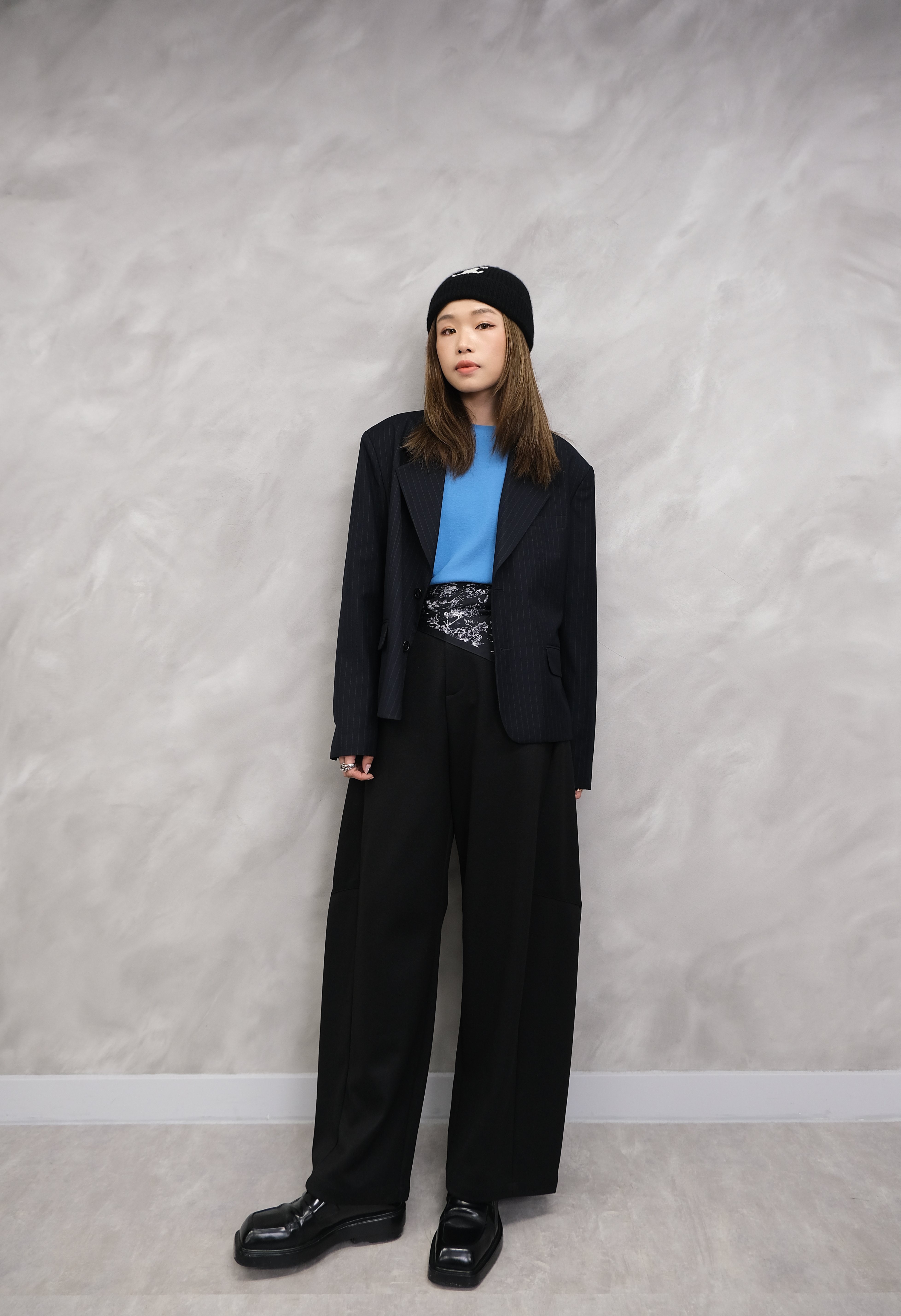 Pinstriped Blazer #jk18