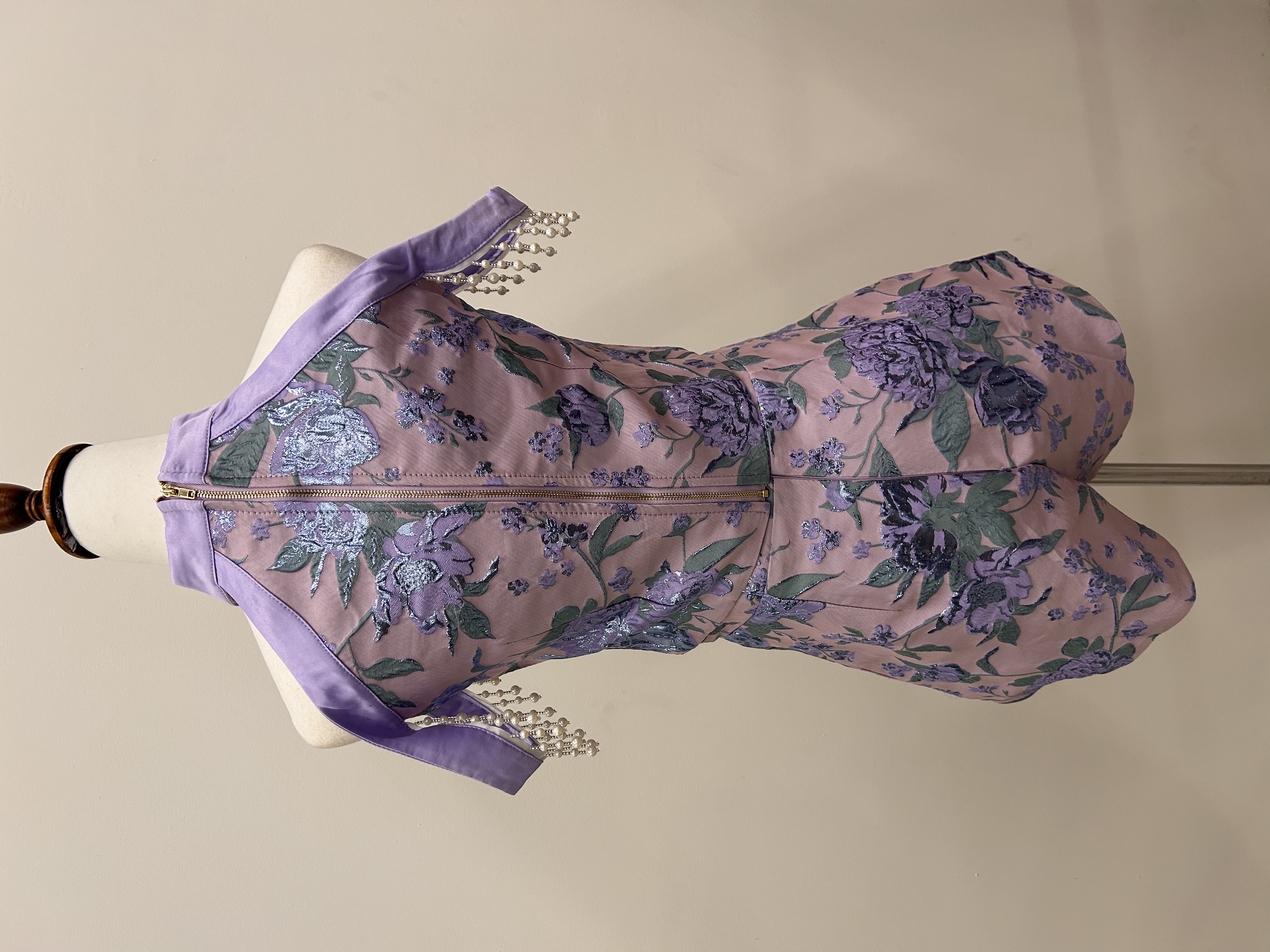 575.WB Cheong San Beaded Top & Pants