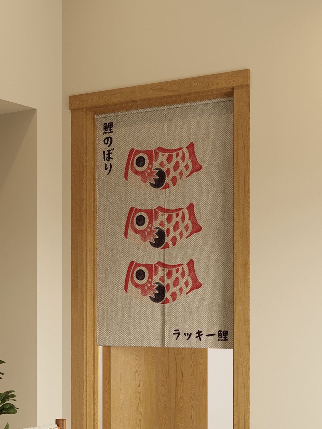 日式和風棉麻門簾