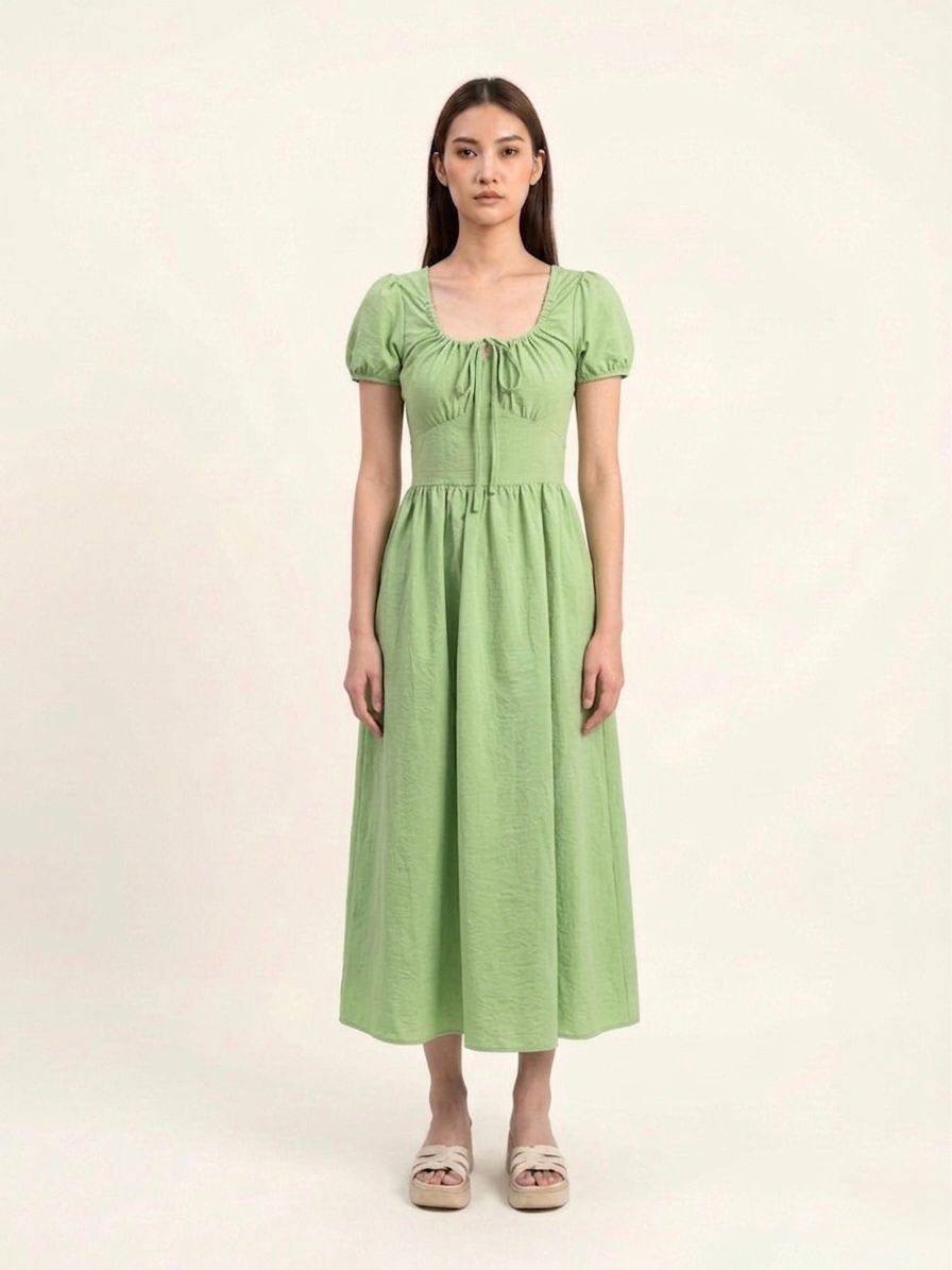 W6196 - Aria Drop-Waist Dress