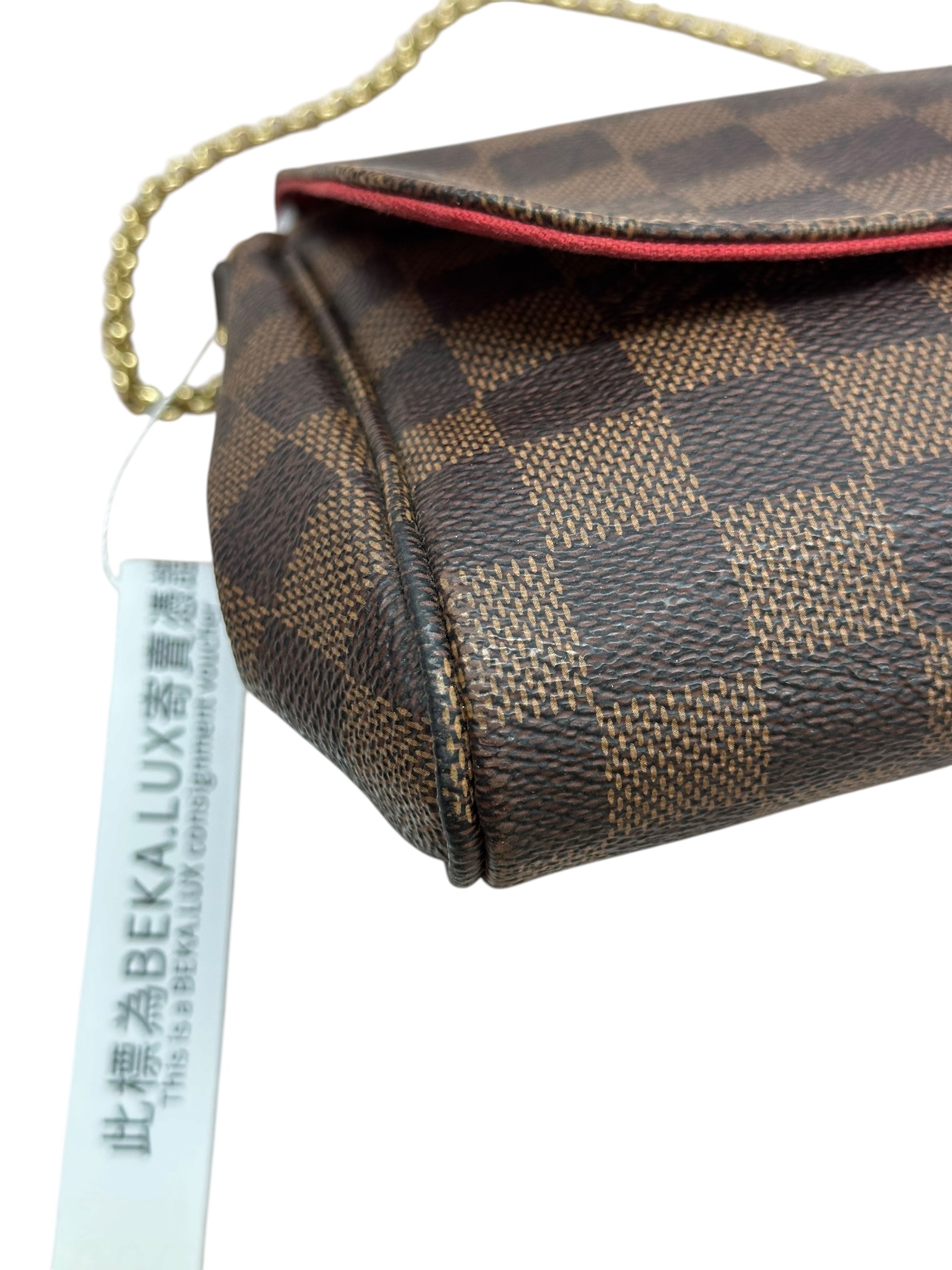 Pre-owned Louis Vuitton Damier Ebene Favorite MM bag / Product Code: 081202