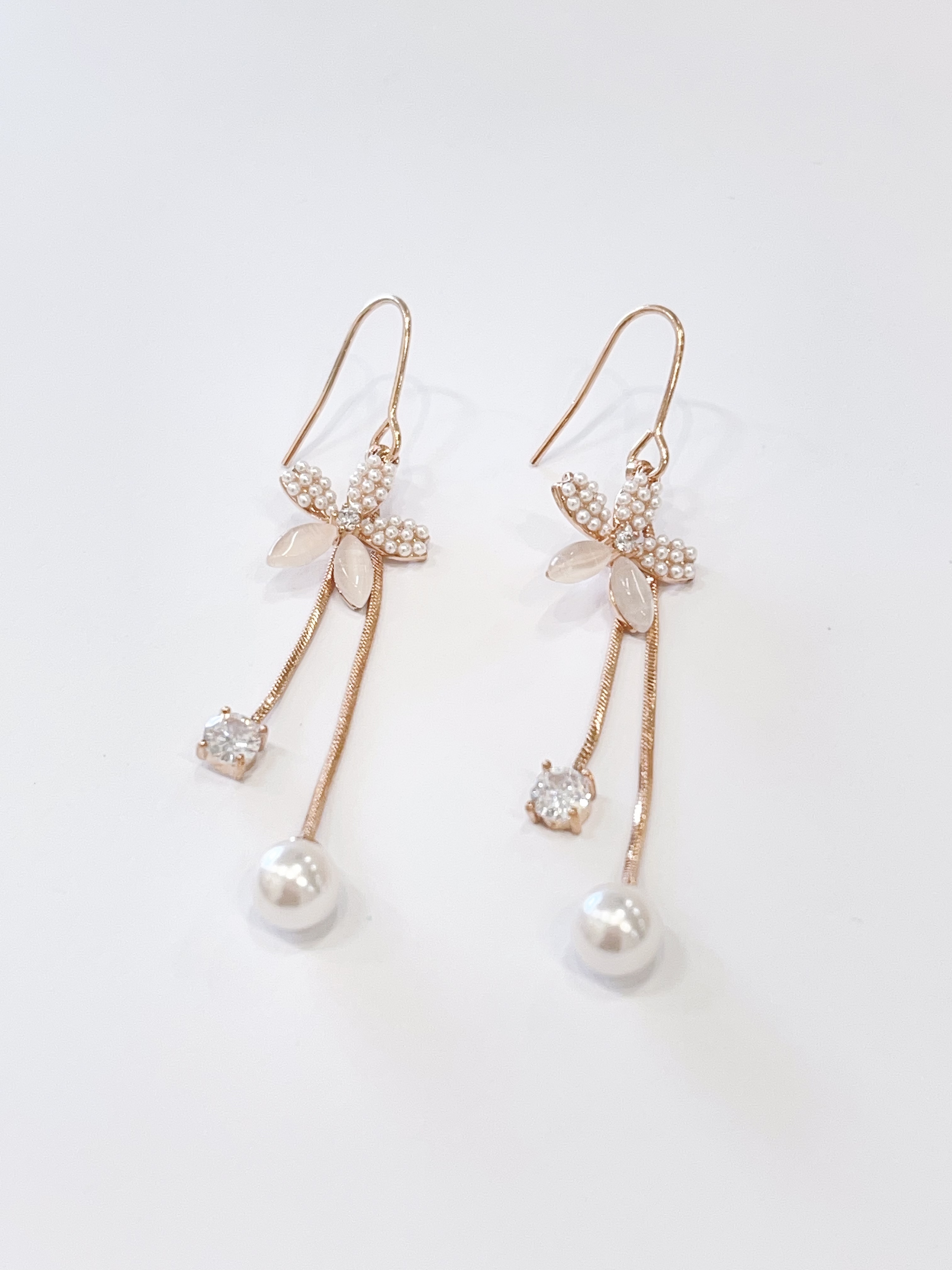 设计感花朵流苏耳环