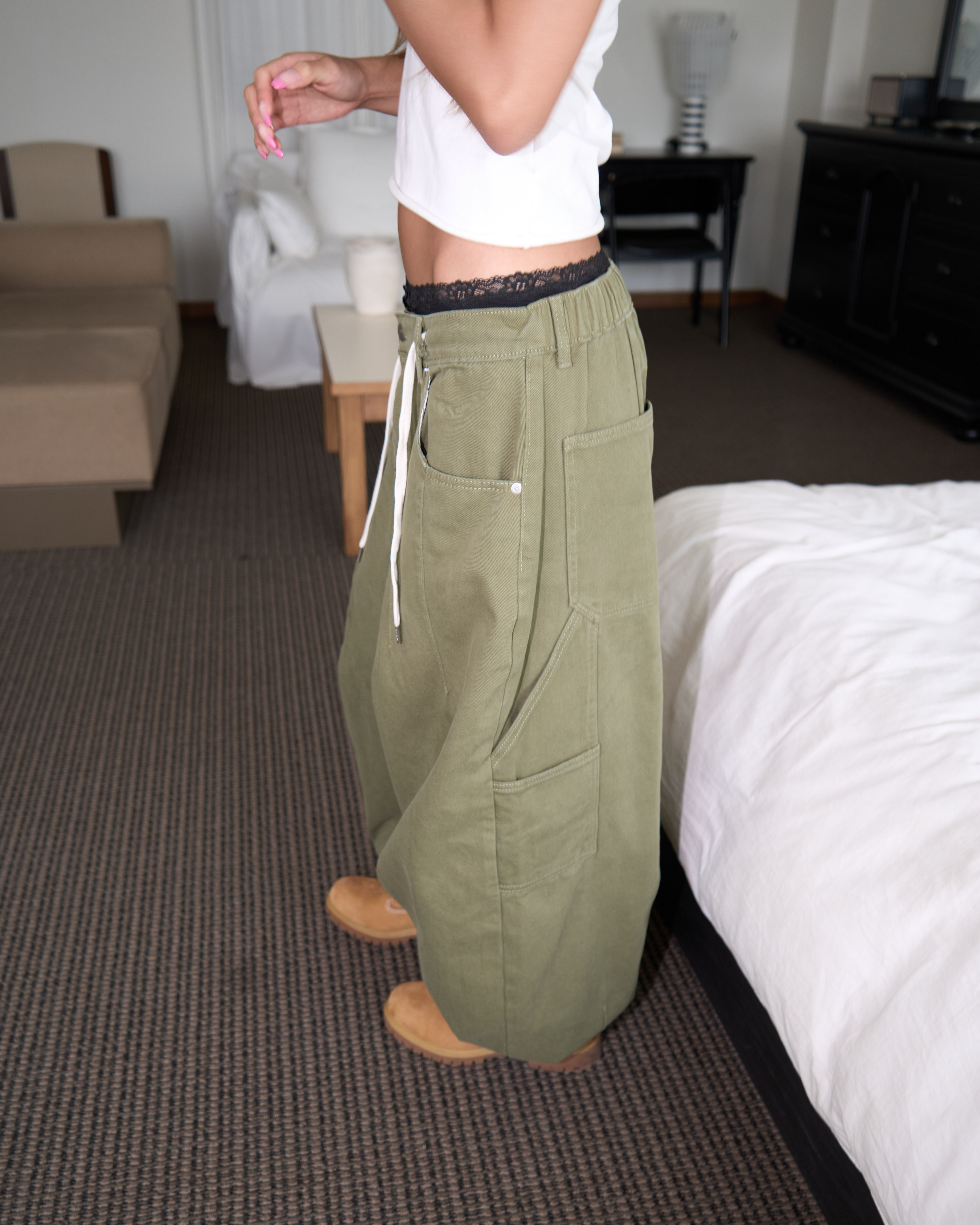 Sido Mega Wide Carpenter Cotton Pants(Unisex)