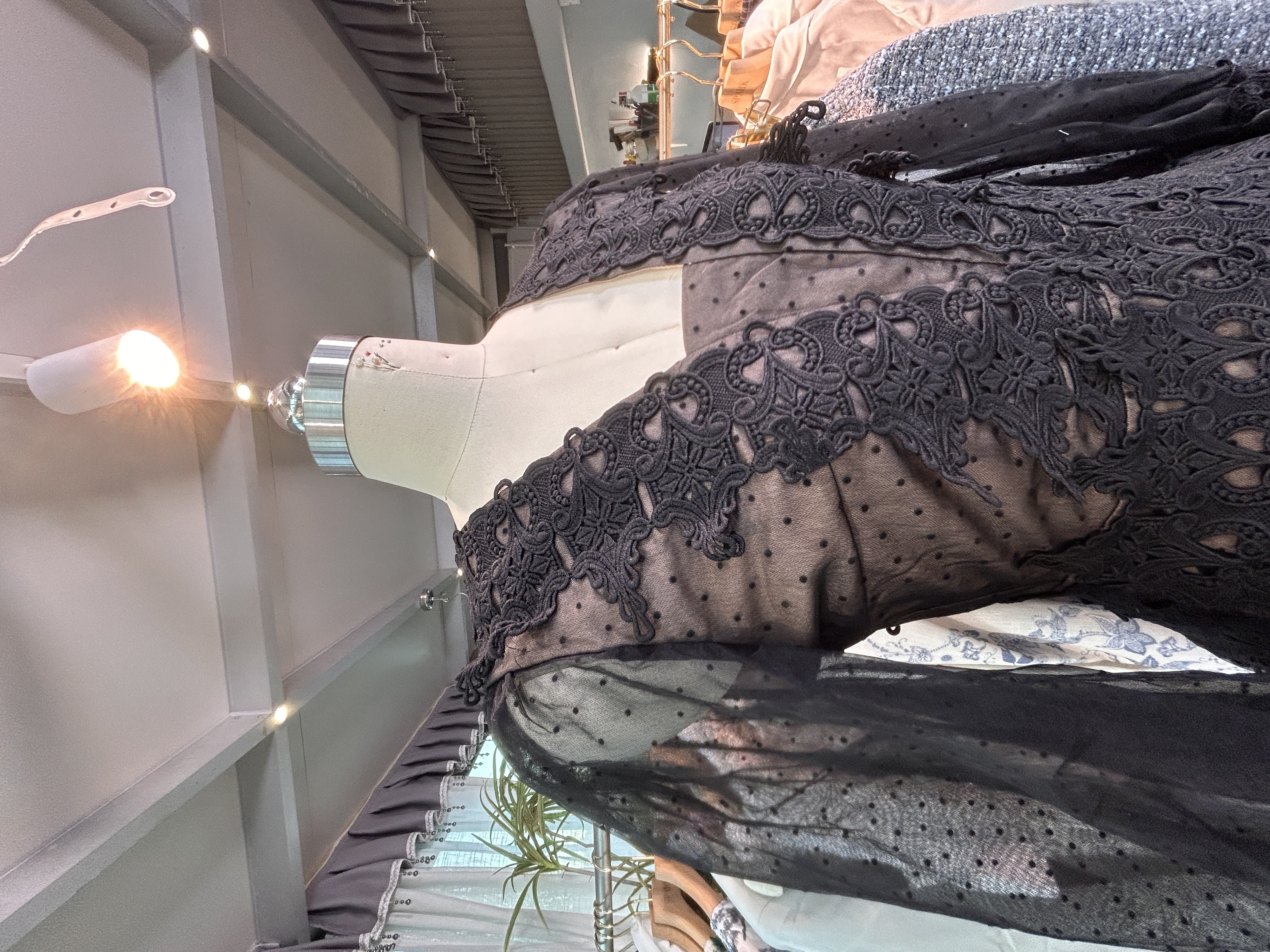 哥德風蕾絲連衣裙