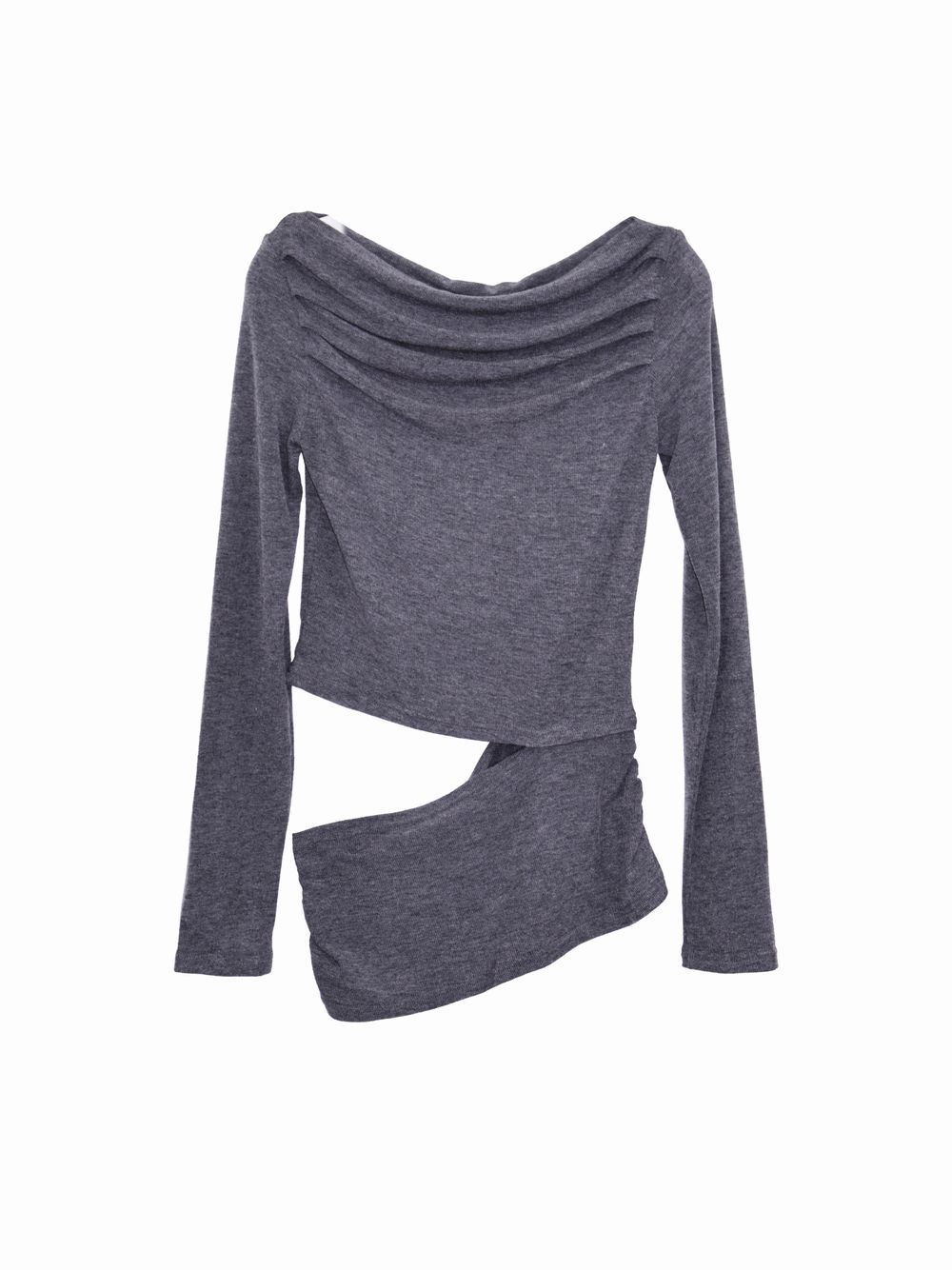 Cutout Off-Shoulder Ruched Top