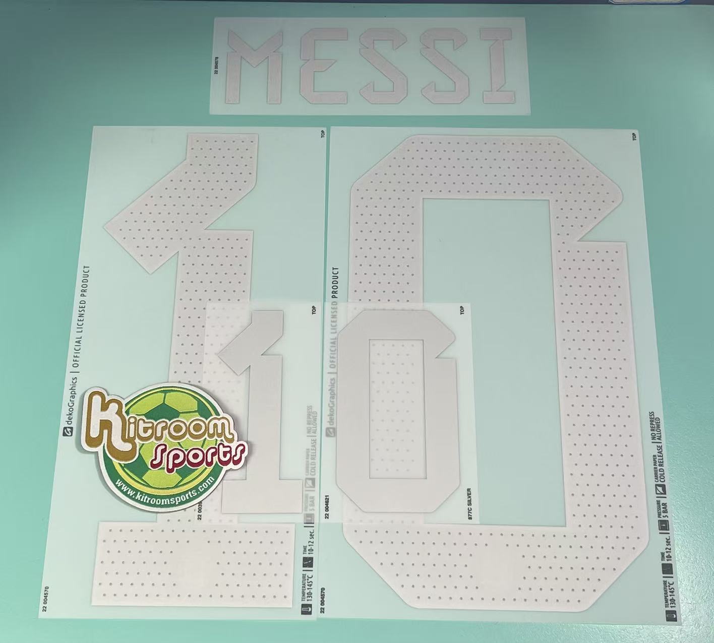2022 Argentina Away Nameset #10 MESSI
