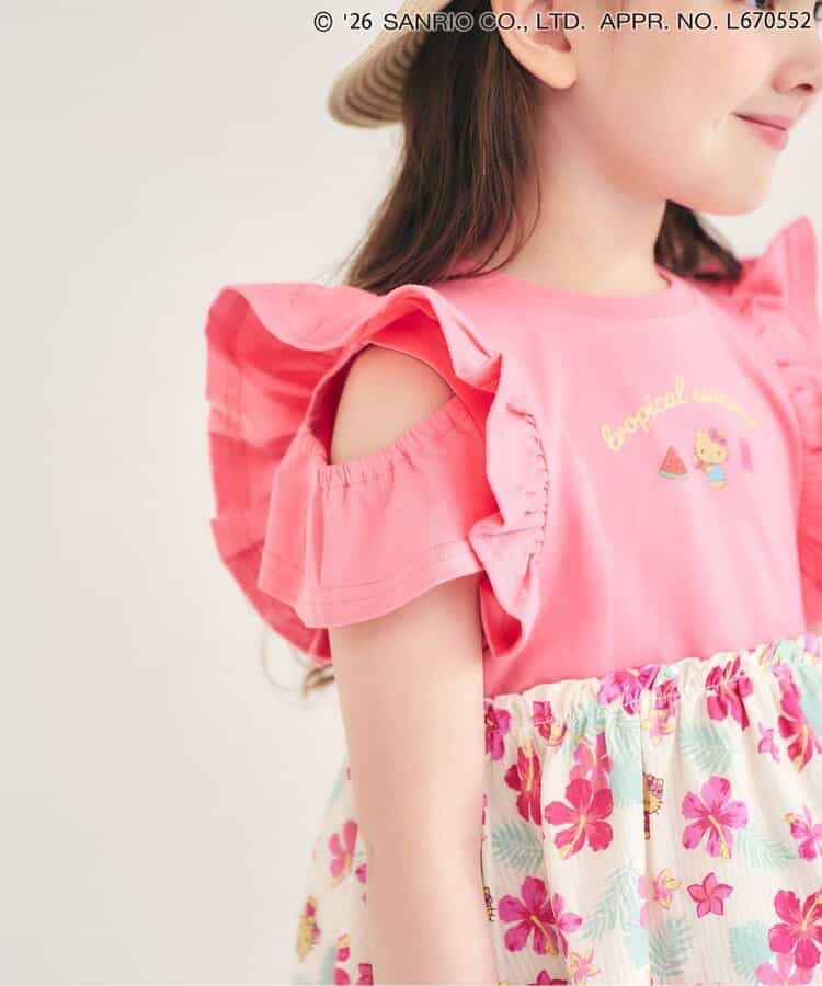 🇯🇵預訂 日本直送🇯🇵Apres les cours x Sanrio系列三色烘烤人物印花花卉滿拼接荷葉邊連身裙