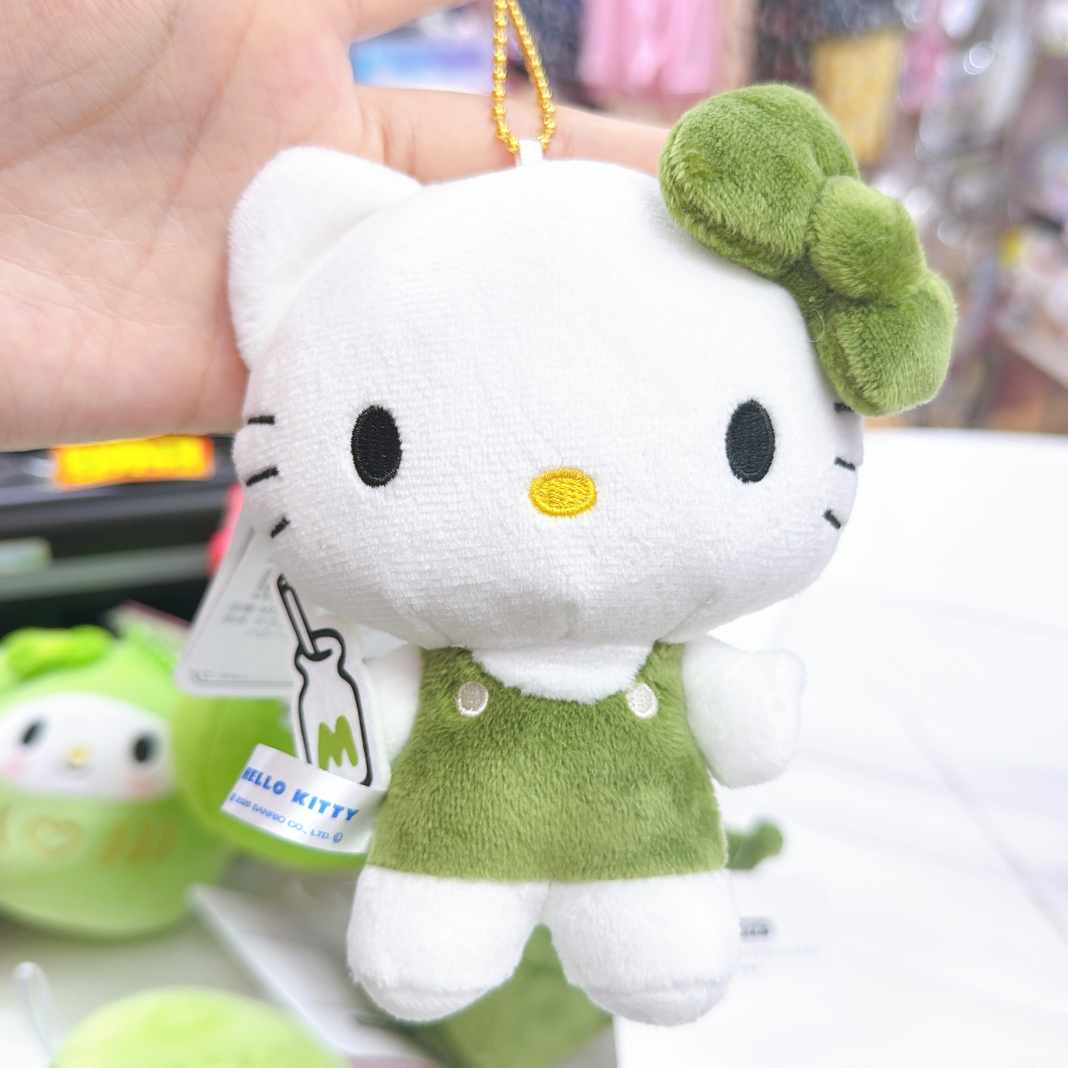 日本直送Sanrio 綠茶系列 達摩公仔/Kitty公仔掛飾