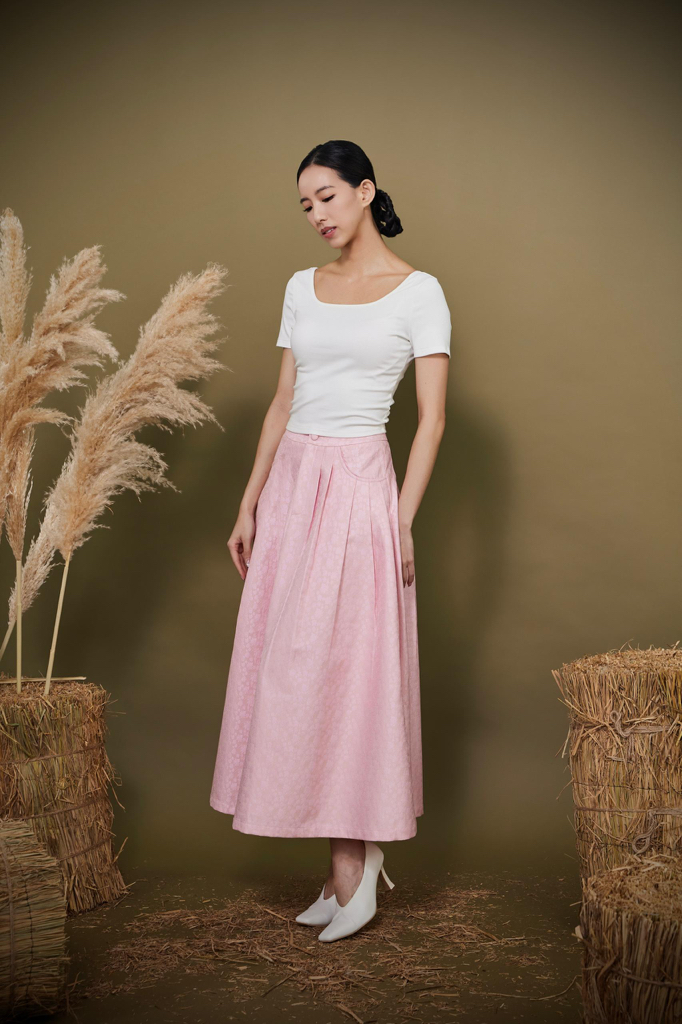 CB2774 Essential Square Neck Ribbed Top
