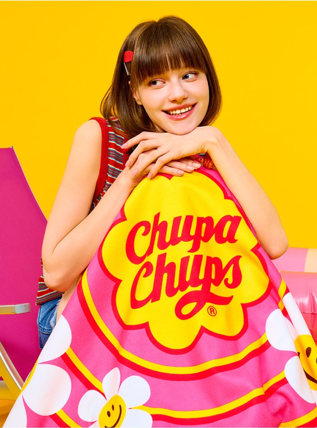 🍭 Wiggle Wiggle × Chupa Chups｜Beach Towel