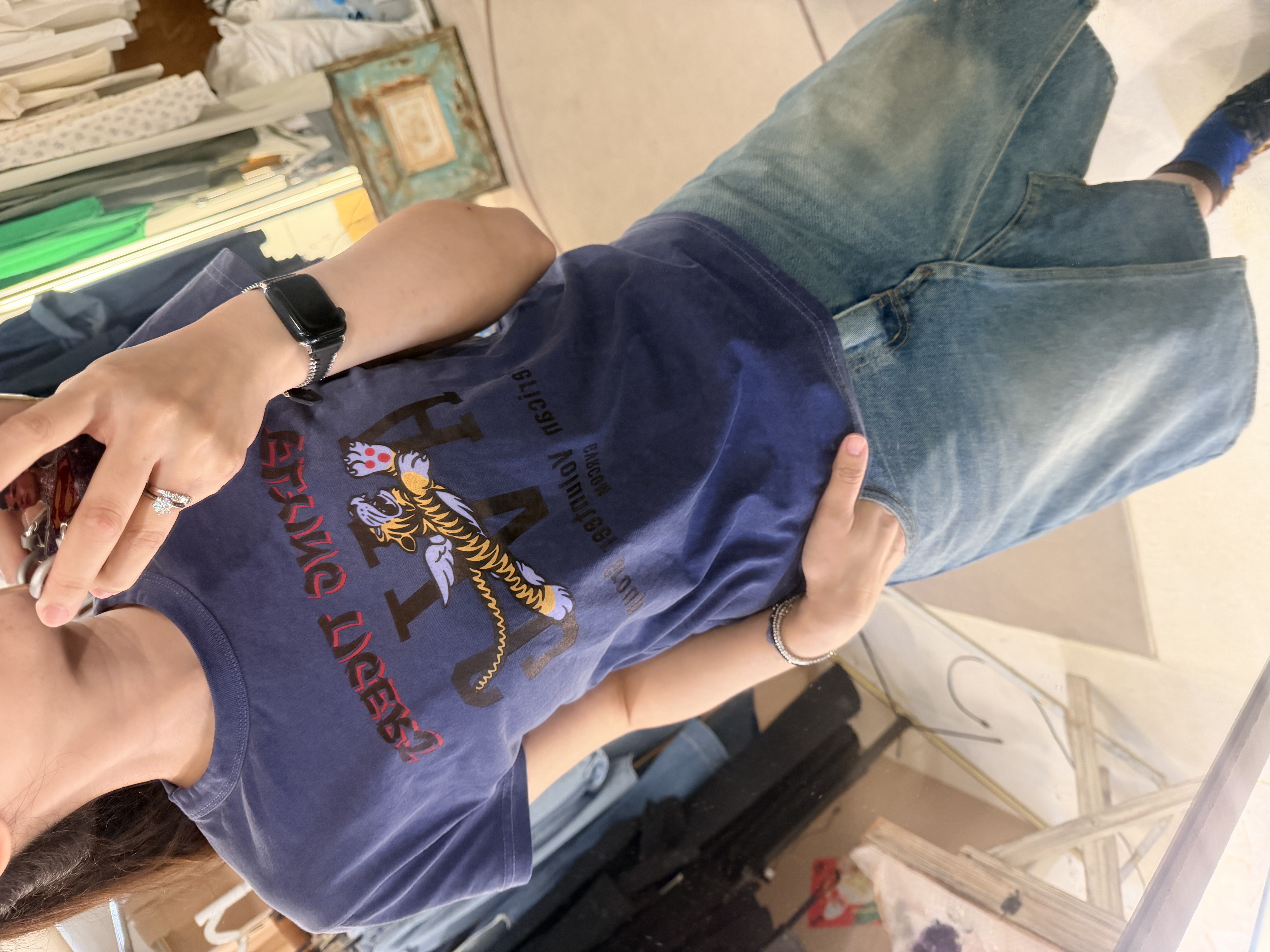 Tiger vintage printed tee