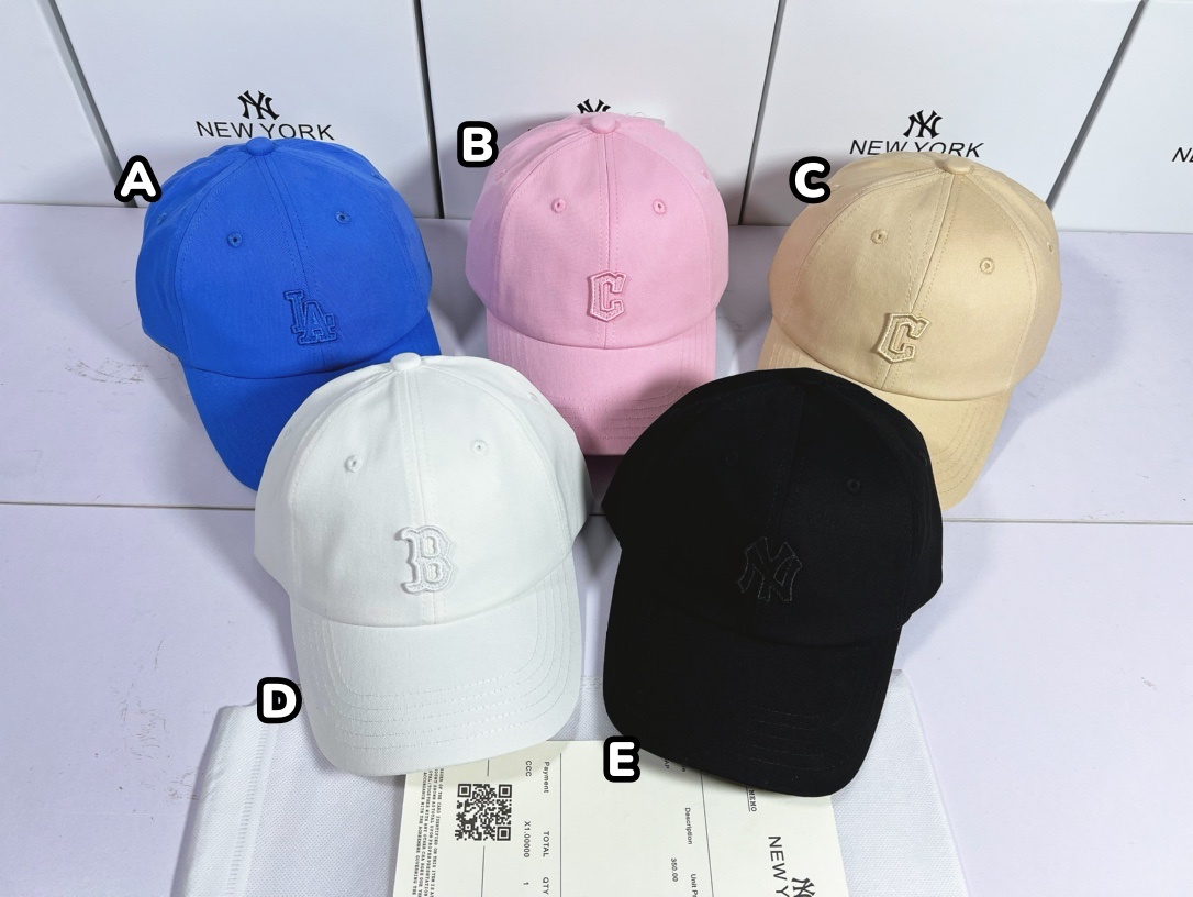 MLB 軟頂小標刺繡棒球帽