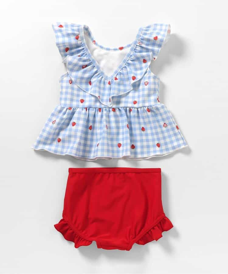 🇯🇵預訂 日本直送🇯🇵Apres les cours六色圖案印花荷葉邊後背V領分體泳衣