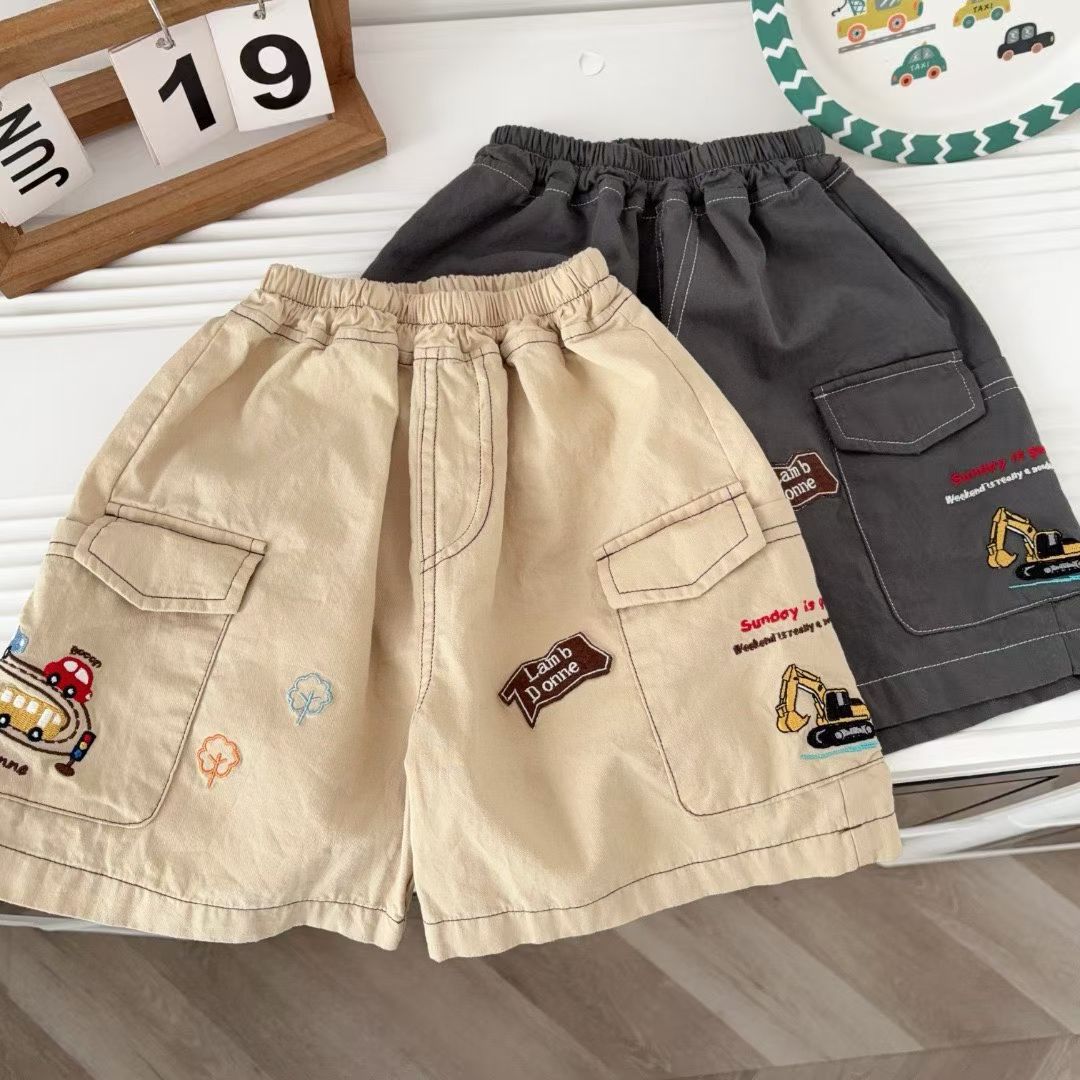 日系Lambdonne車車工裝短褲