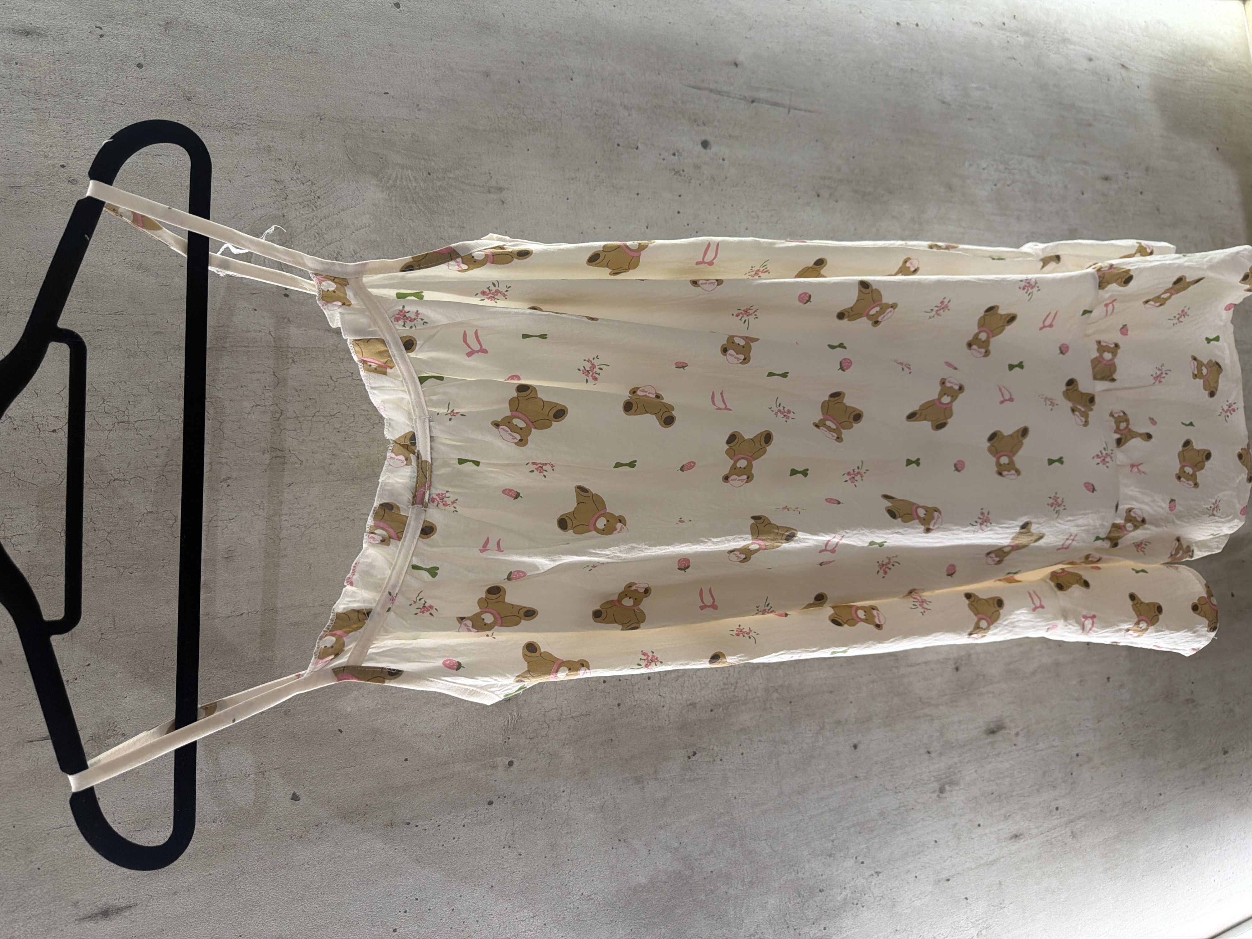 印花荷葉邊懒人风睡裙