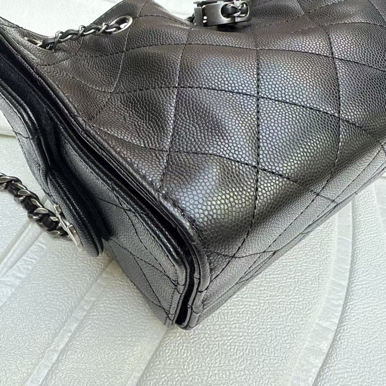 《香港正單》Chanel mini25bag黑色銀扣做舊斷貨王‼️