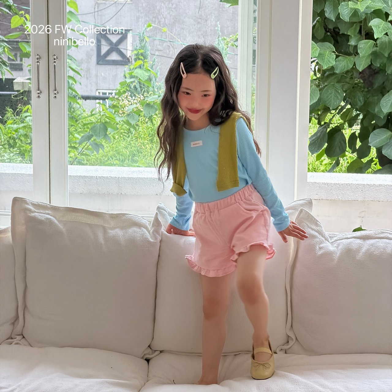 Ninibello | Heart Frill Corduroy Shorts 