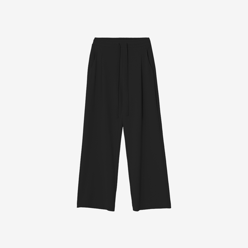【返工去街街之選】預購_FFWSPT136 All Day Move String Semi-Wide Pants by front2line
