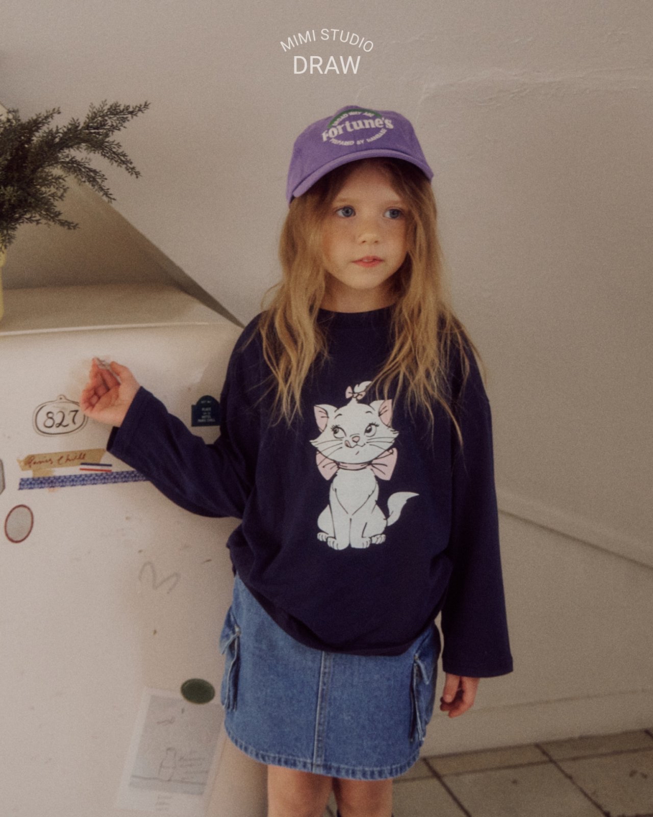 Bymimi | Demin skirt (Black/Blue