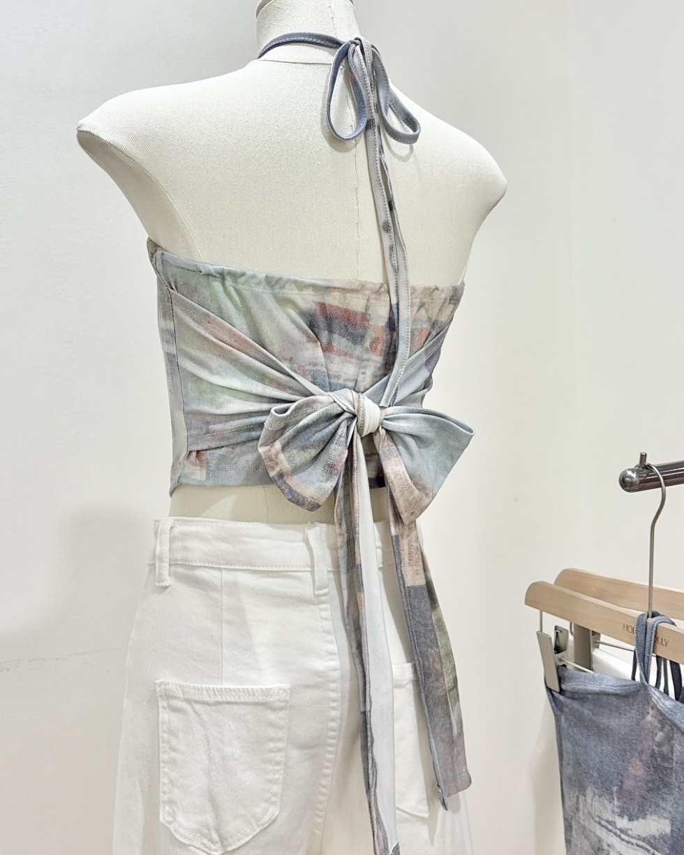 TP411纯欲风绑带抹胸