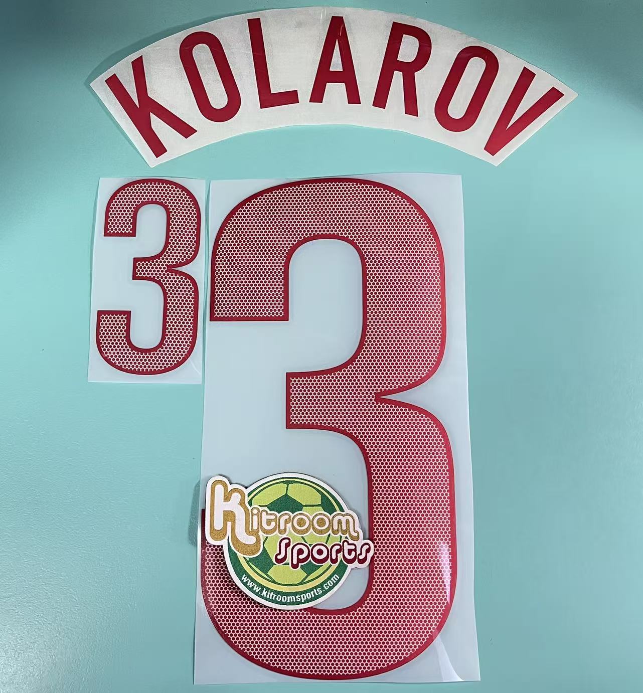 2014 Serbia Away Nameset #3 KOLAROV