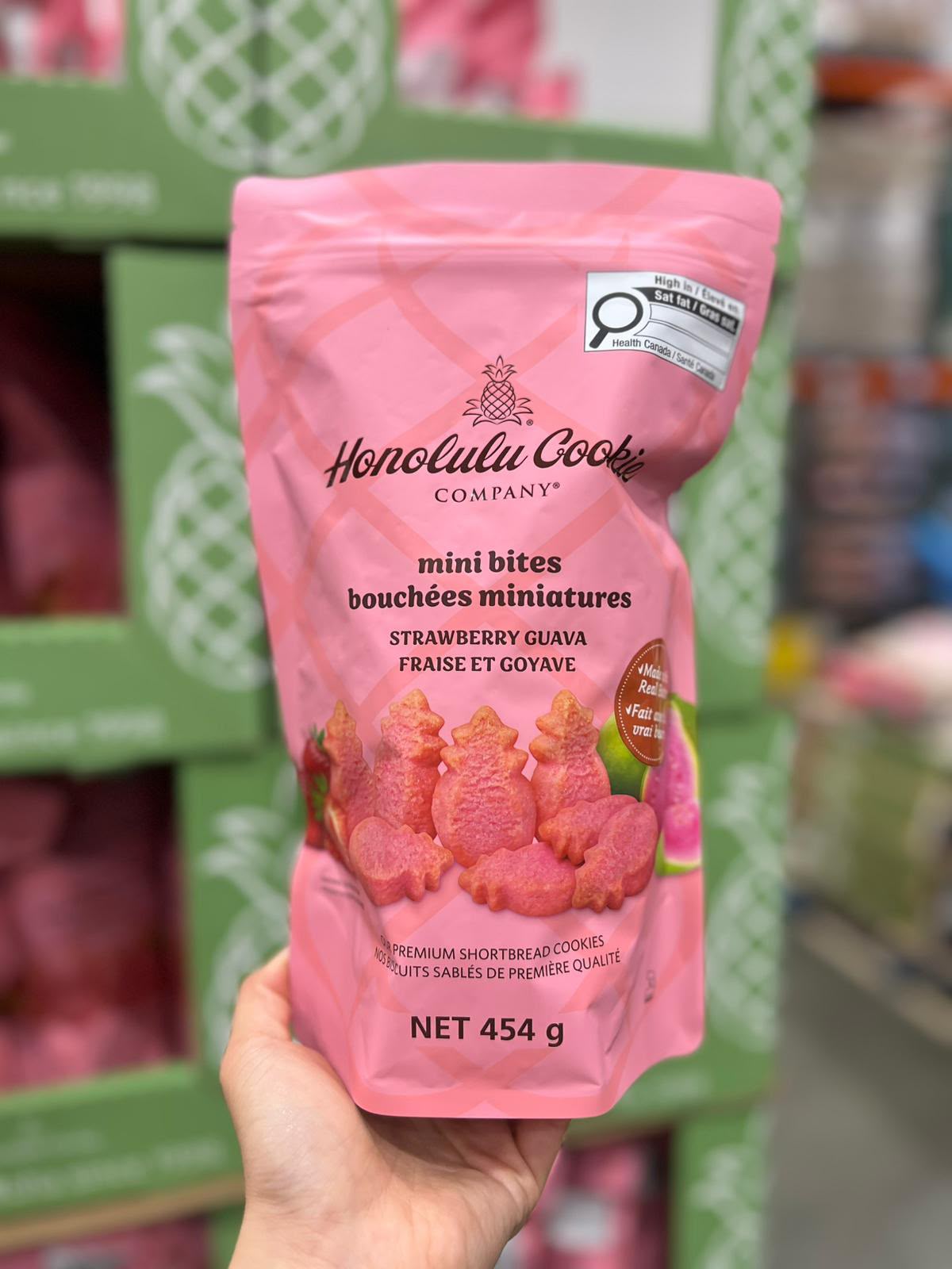 加拿大直送 Honolulu Cookies ✨草莓芭樂味迷你曲奇餅454g