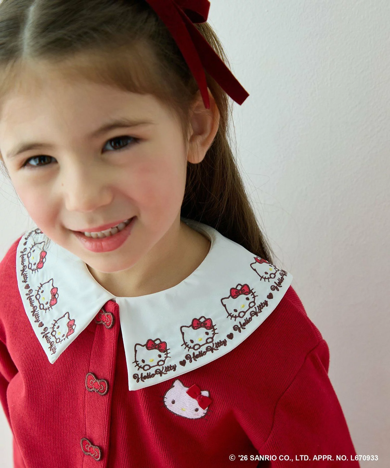 🆕【⭐訂購⭐】🌀 🇯🇵 日本直送 #HelloKitty x ANY KIDS 刺繡領襯衫🌀 [ELJA-0067][261107]