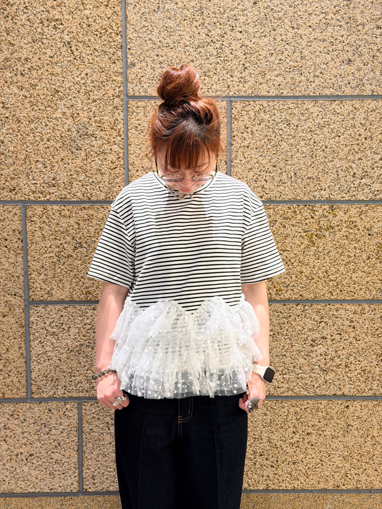 日本拼款波點衫