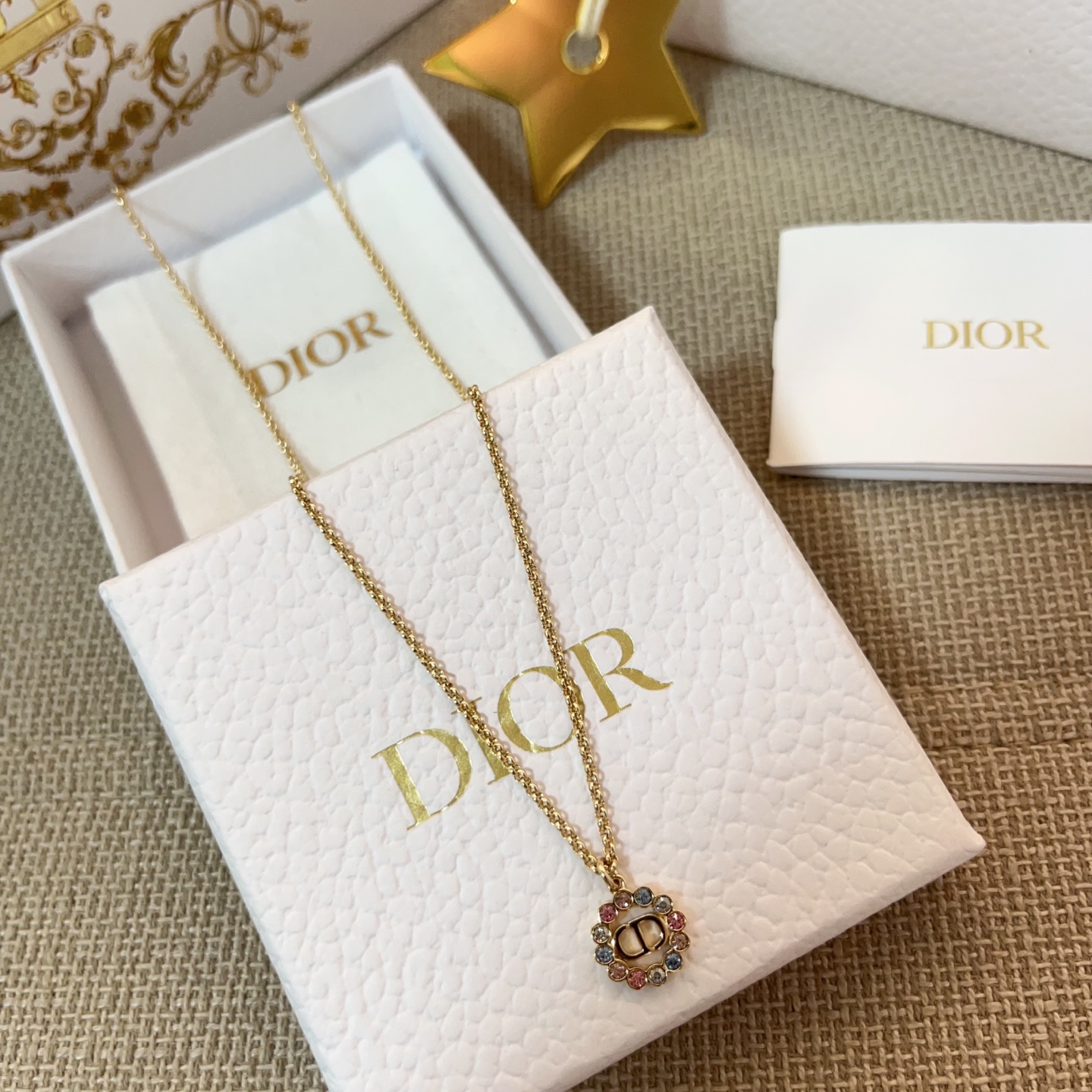 【原單】DIOR Petit CD Circle 手鍊/項鏈 連禮盒