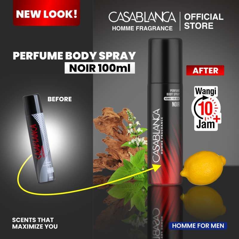 Casablanca Homme Body Spray Noir - Black 100ml / 200ml