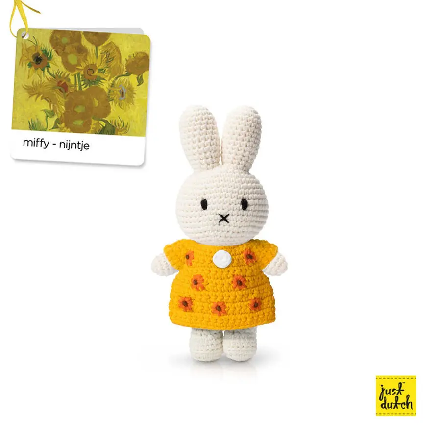 📦訂購 台灣代購 荷蘭 Just Dutch 手工編織 米菲 Miffy 向日葵洋裝 公仔