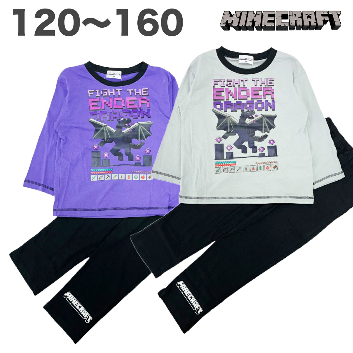 🆕【⭐訂購⭐】  日本直送🌀#Minecraft #TheEnderDragon 長袖家居服［2款選］🌀[ELCA-0222][260415]