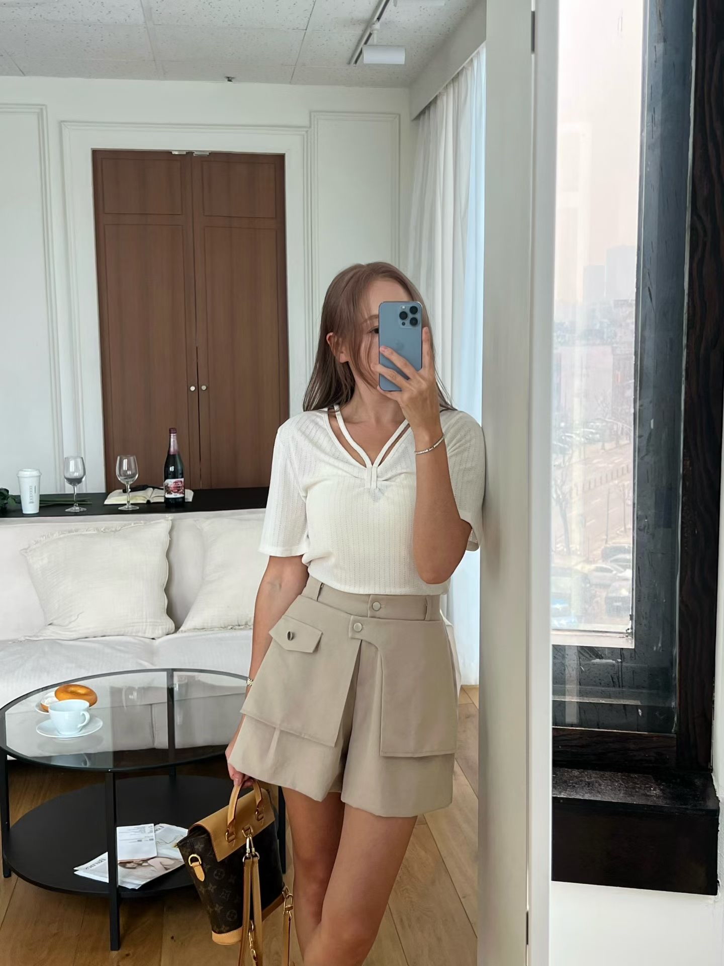 B16 A 字工裝顯瘦短褲