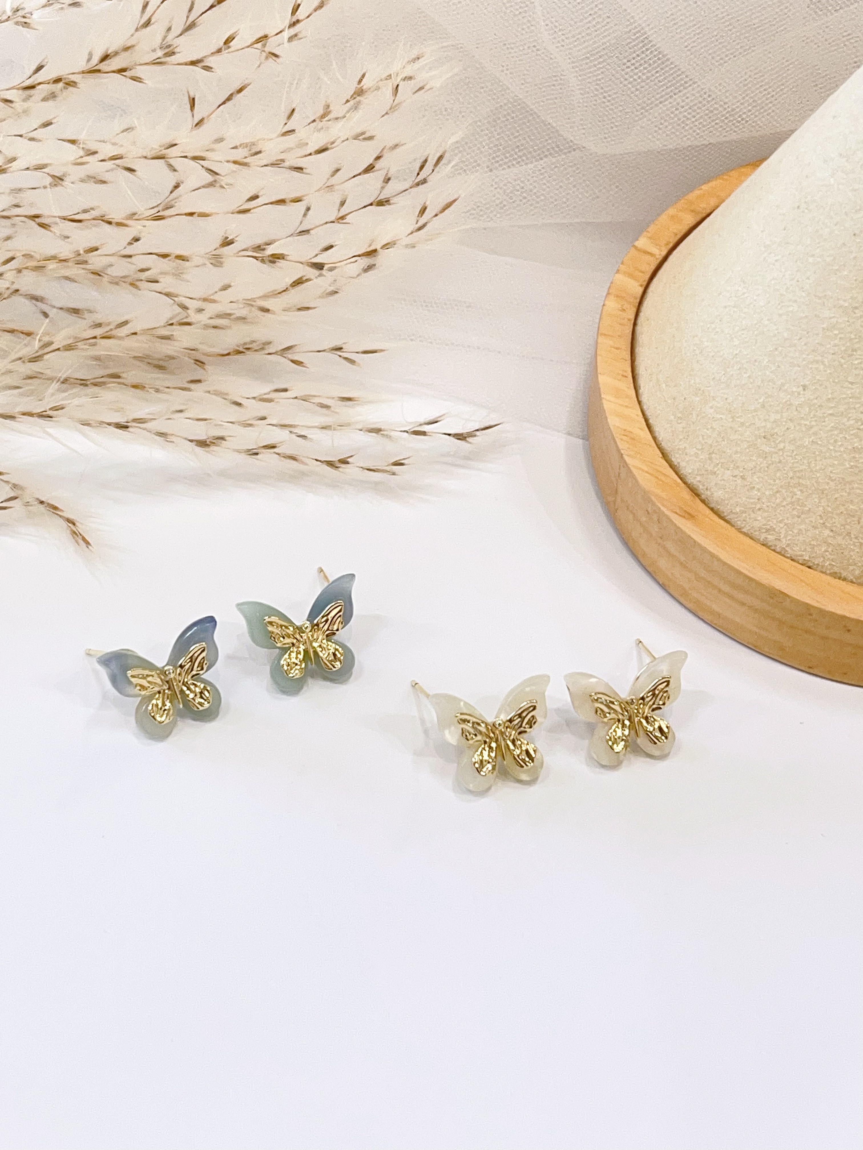 蝴蝶系列🦋拼色高级感蝴蝶耳环