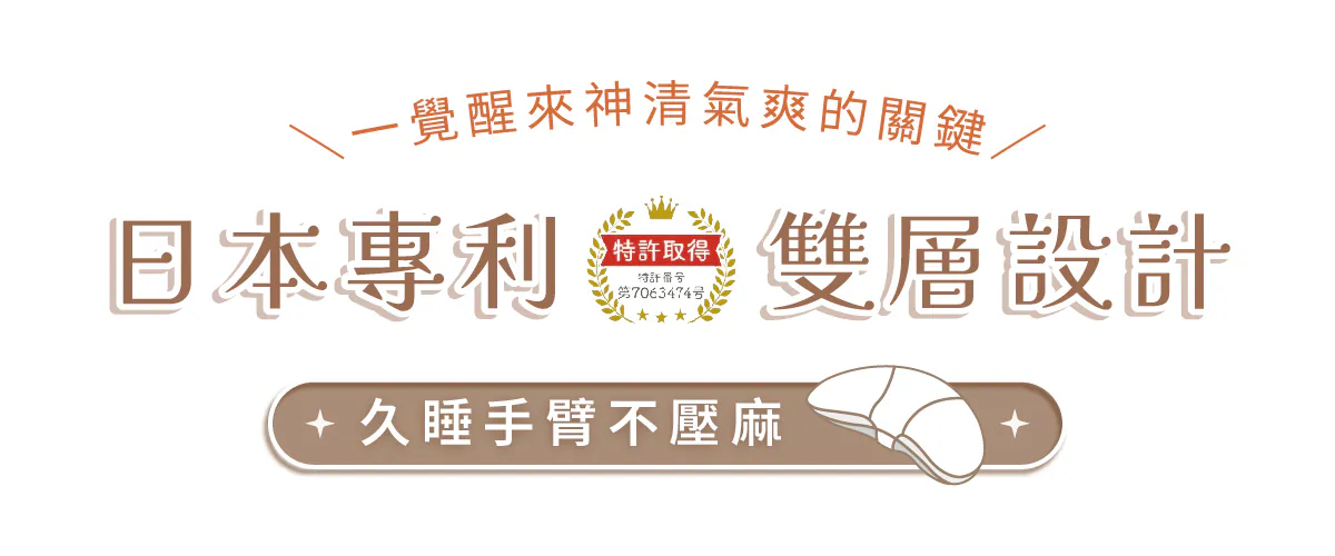 [側月枕] cocochi factory｜側眠專研系列｜專利雙層｜日本製｜可調高度｜分區護頸｜