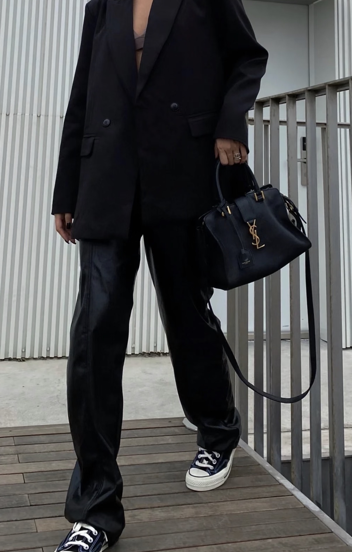 YSL👜 PRE OWNED 🛍️黑金手提包🖤雙肩帶(粗幼肩帶各一) 書仔🖤 