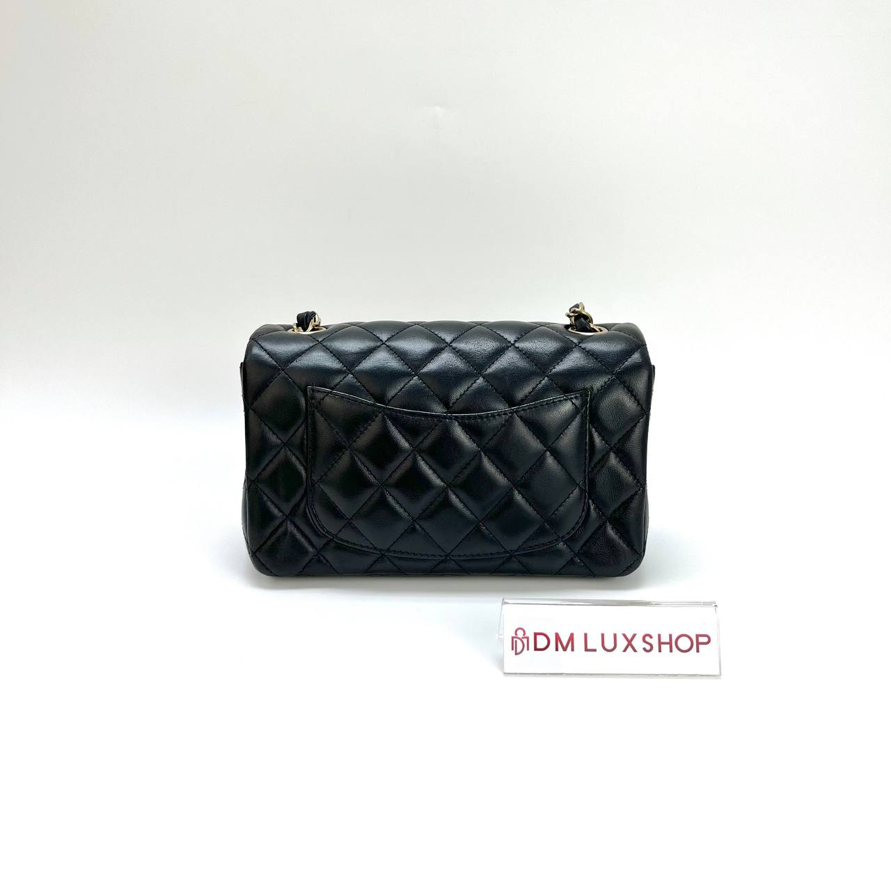 Chanel Black Mini Rectangular CF GHW (Microchip)