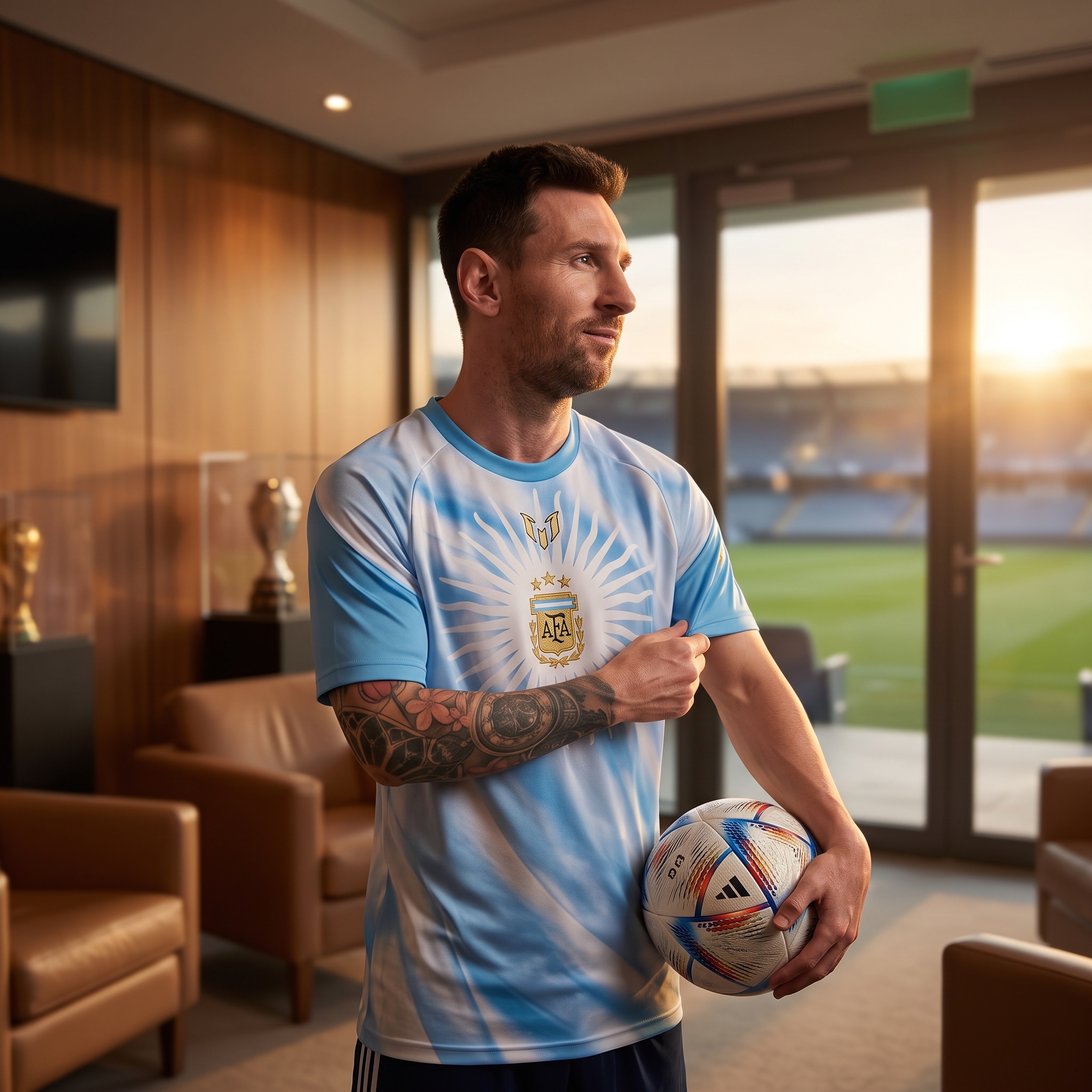 🔥 Adidas x Messi 美斯阿根廷紀念賽前訓練球衣