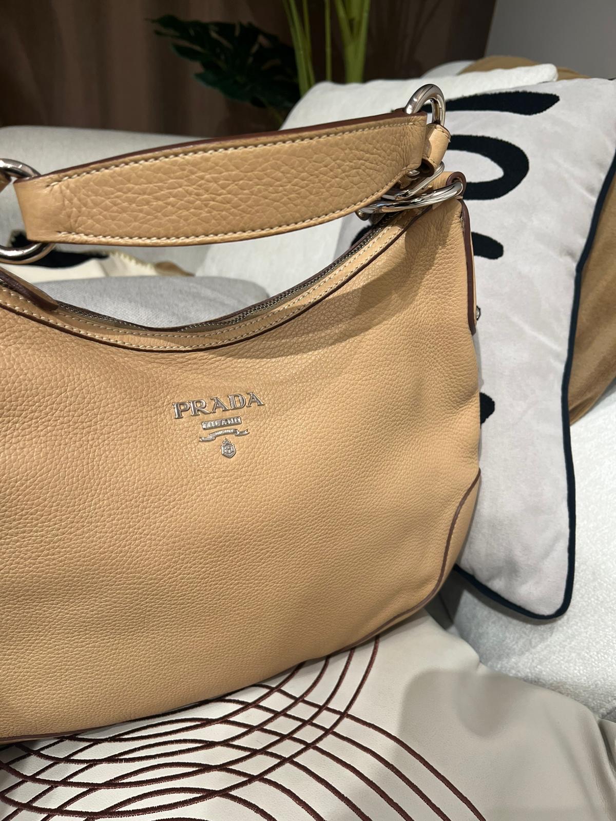 Prada hobo calfskin 100%Authentic,98%new 