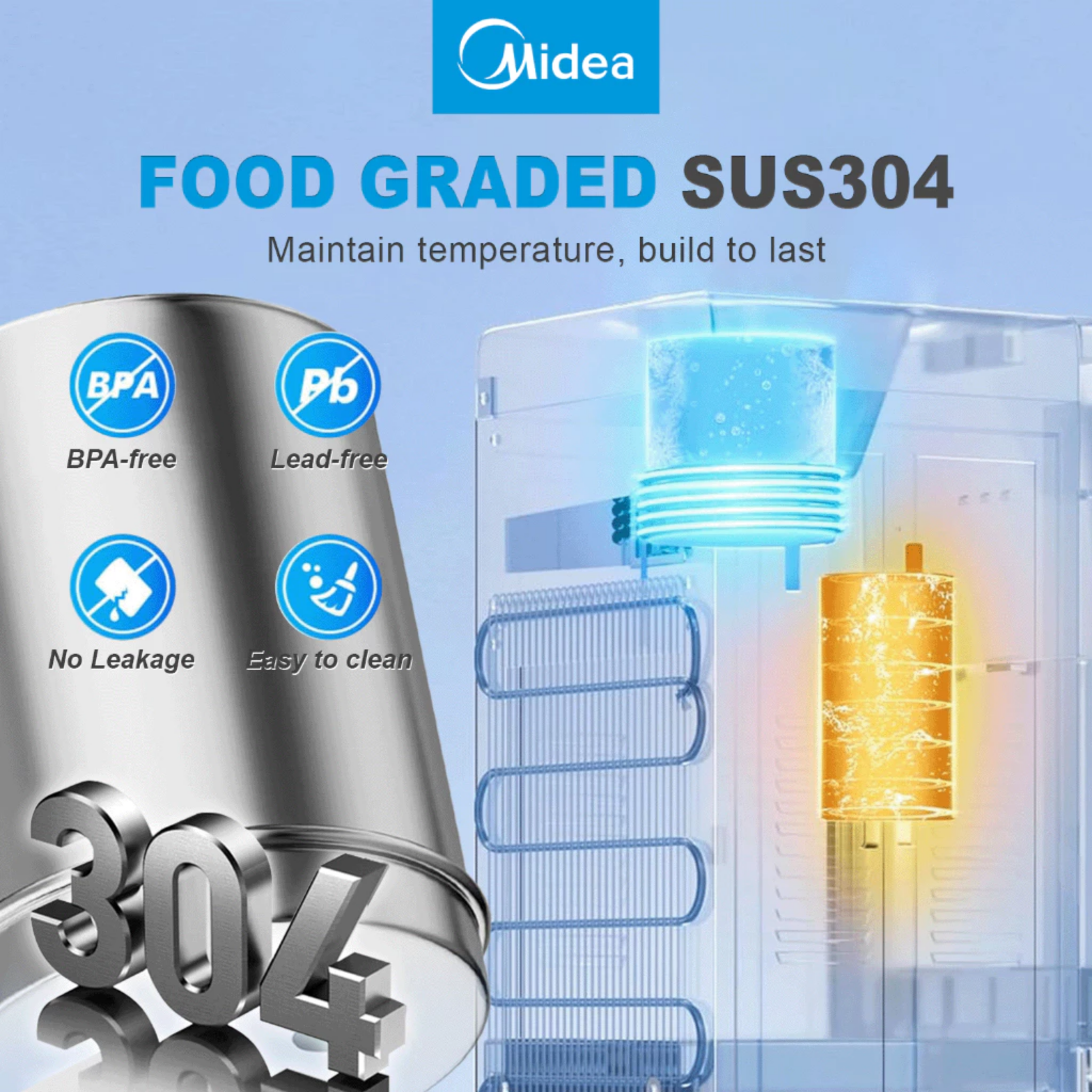 Midea Tabletop Water Dispenser (YL-2382T)